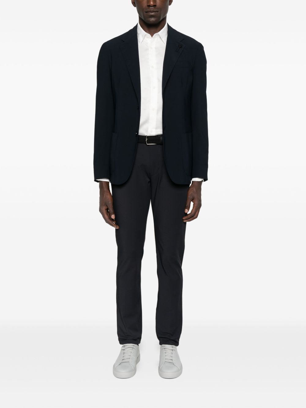 Emporio Armani Shirt Linen Collar Button-down In White