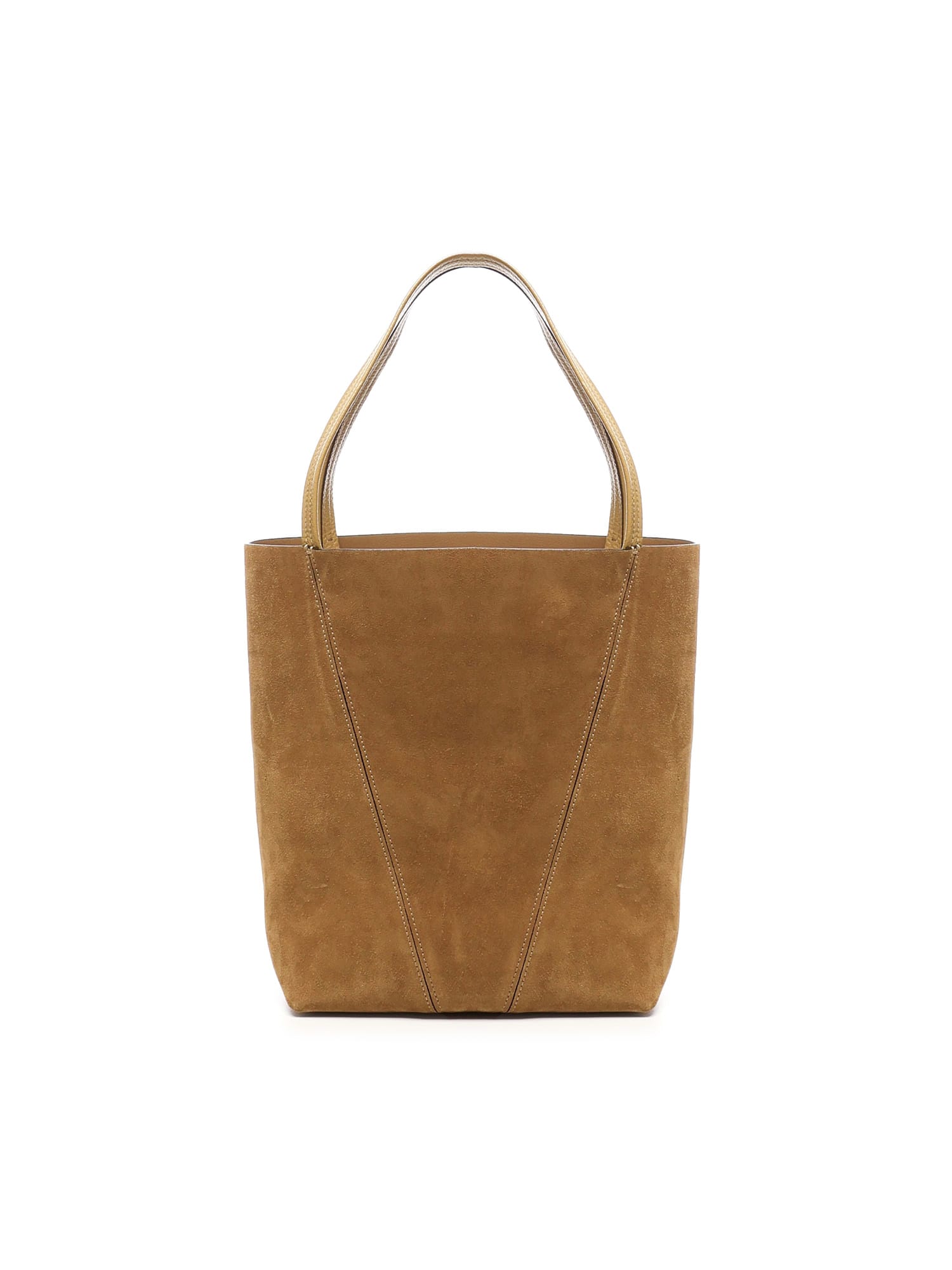 Chloé Spin Tote Bag In Brown