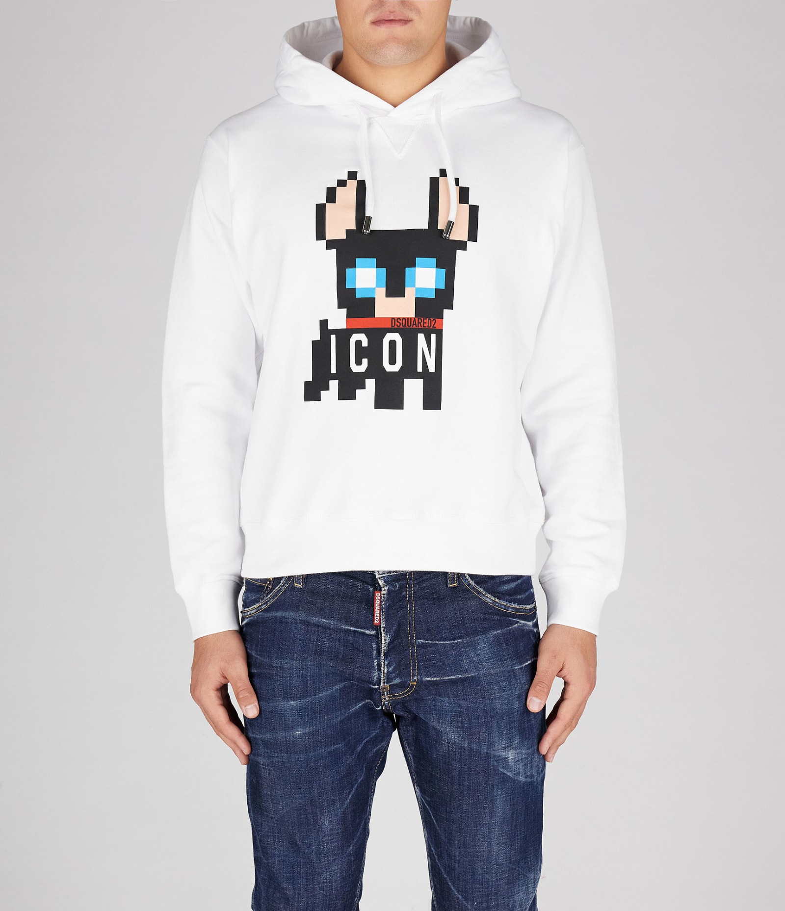 Shop Dsquared2 Sweatshirt In White