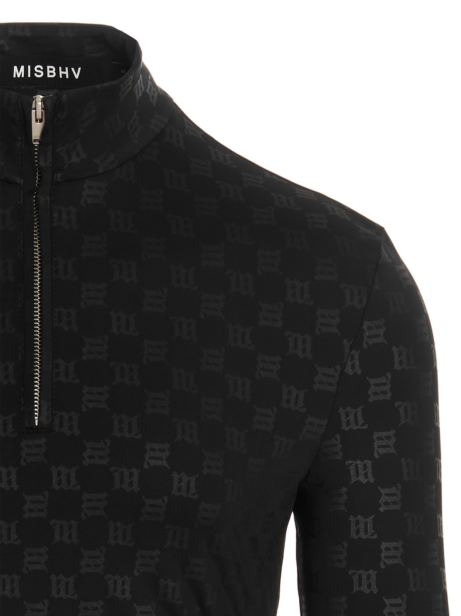 Shop Misbhv Monogram Sweater In Black
