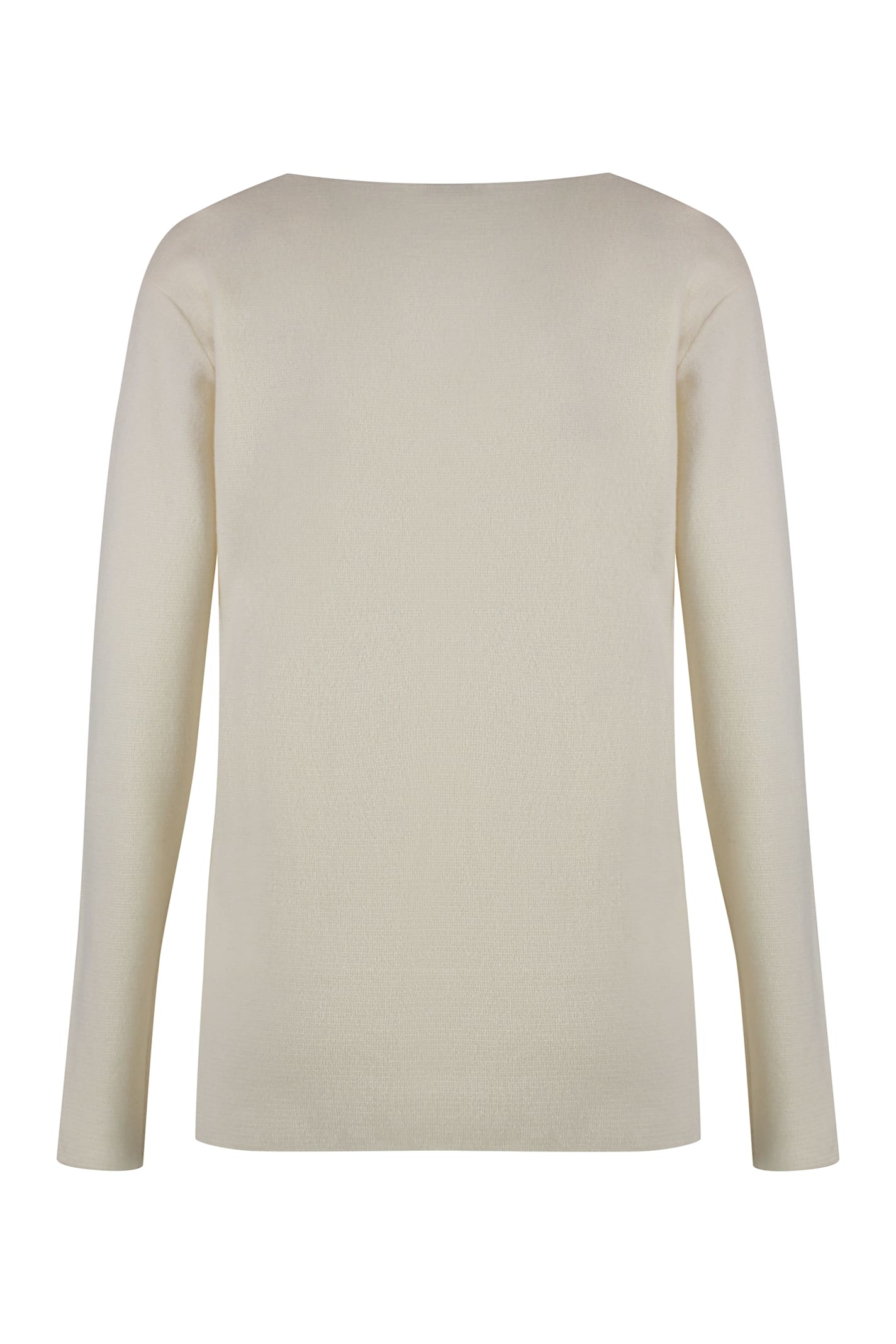 Malo Cashmere Blend Pullover In Panna