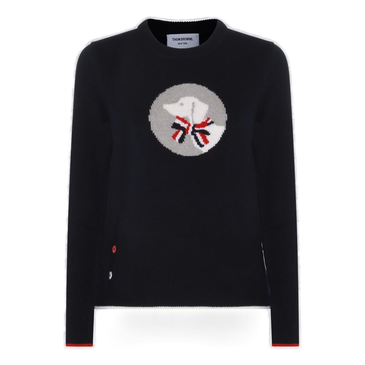 Shop Thom Browne Classic Hector Pullover In Blue