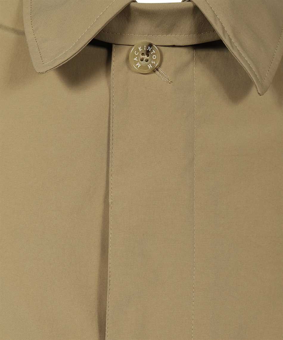 Mackintosh Logo-button Trench Coat In Brown