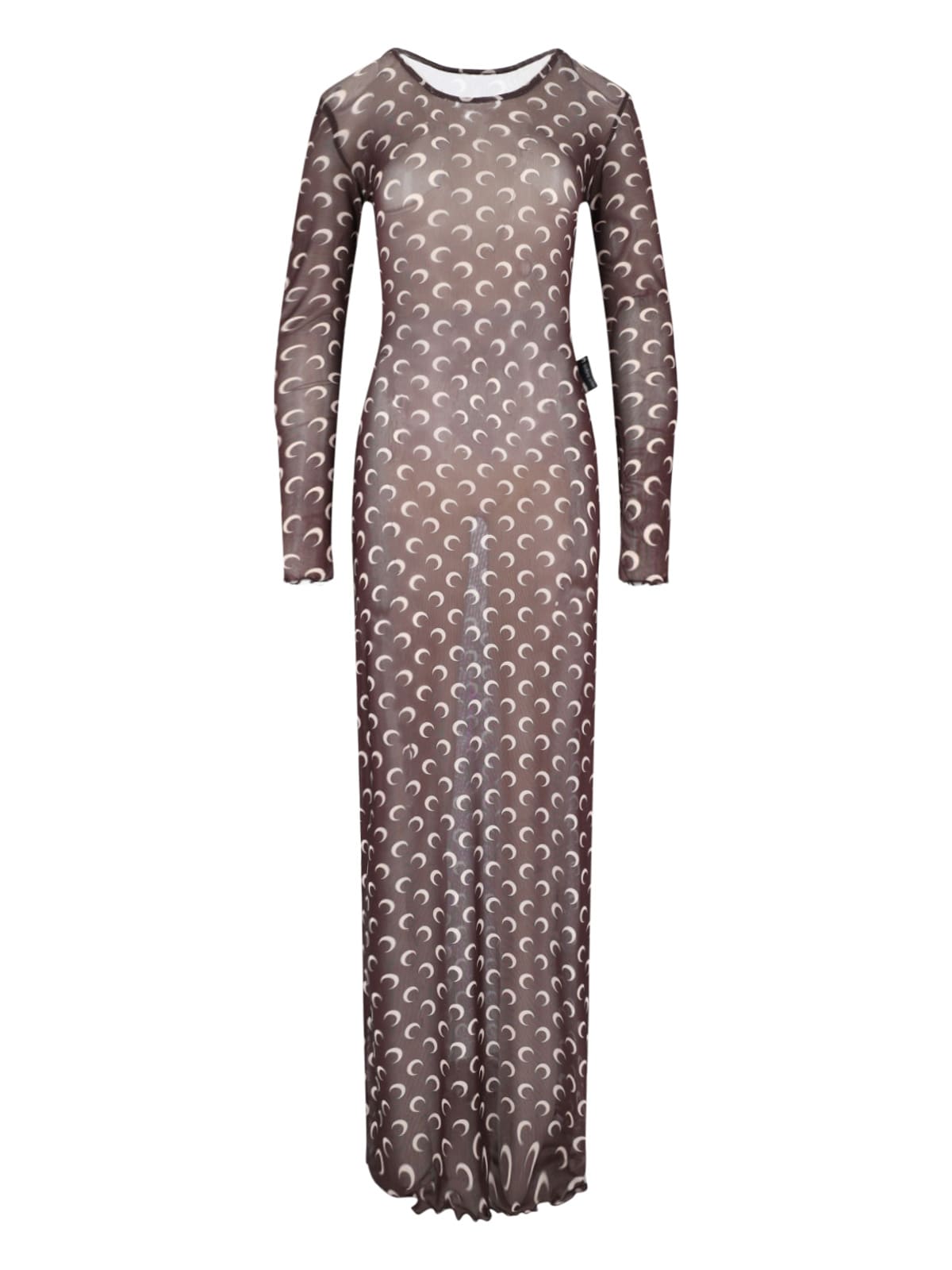 Marine Serre moon Mesh Maxi Dress