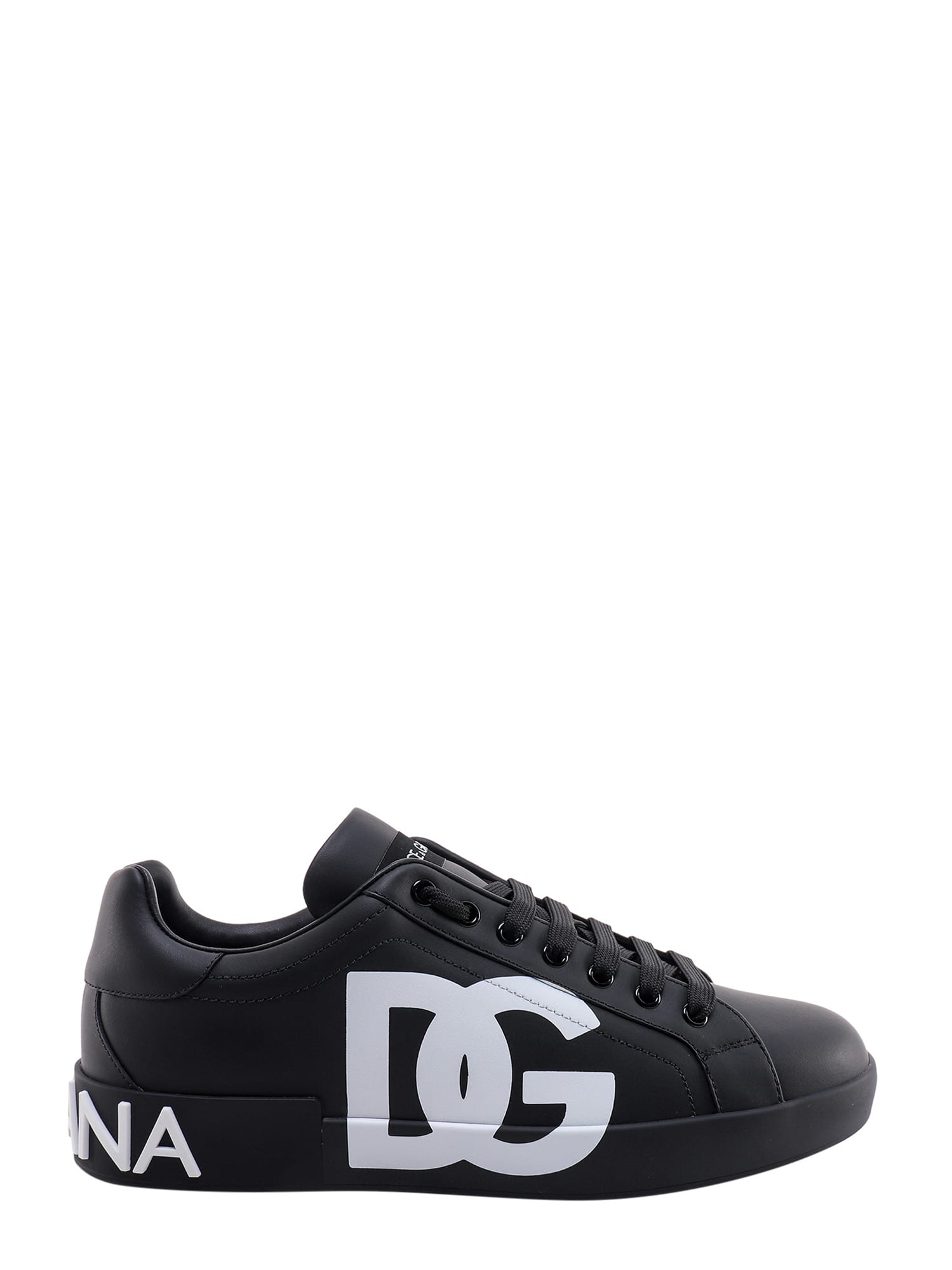 Shop Dolce & Gabbana Portofino Sneakers In Nero/nero