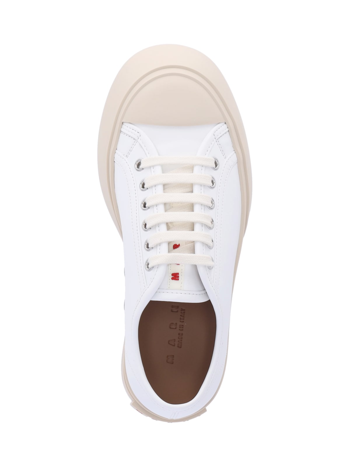 Shop Marni Pablo Platform Sneakers In White