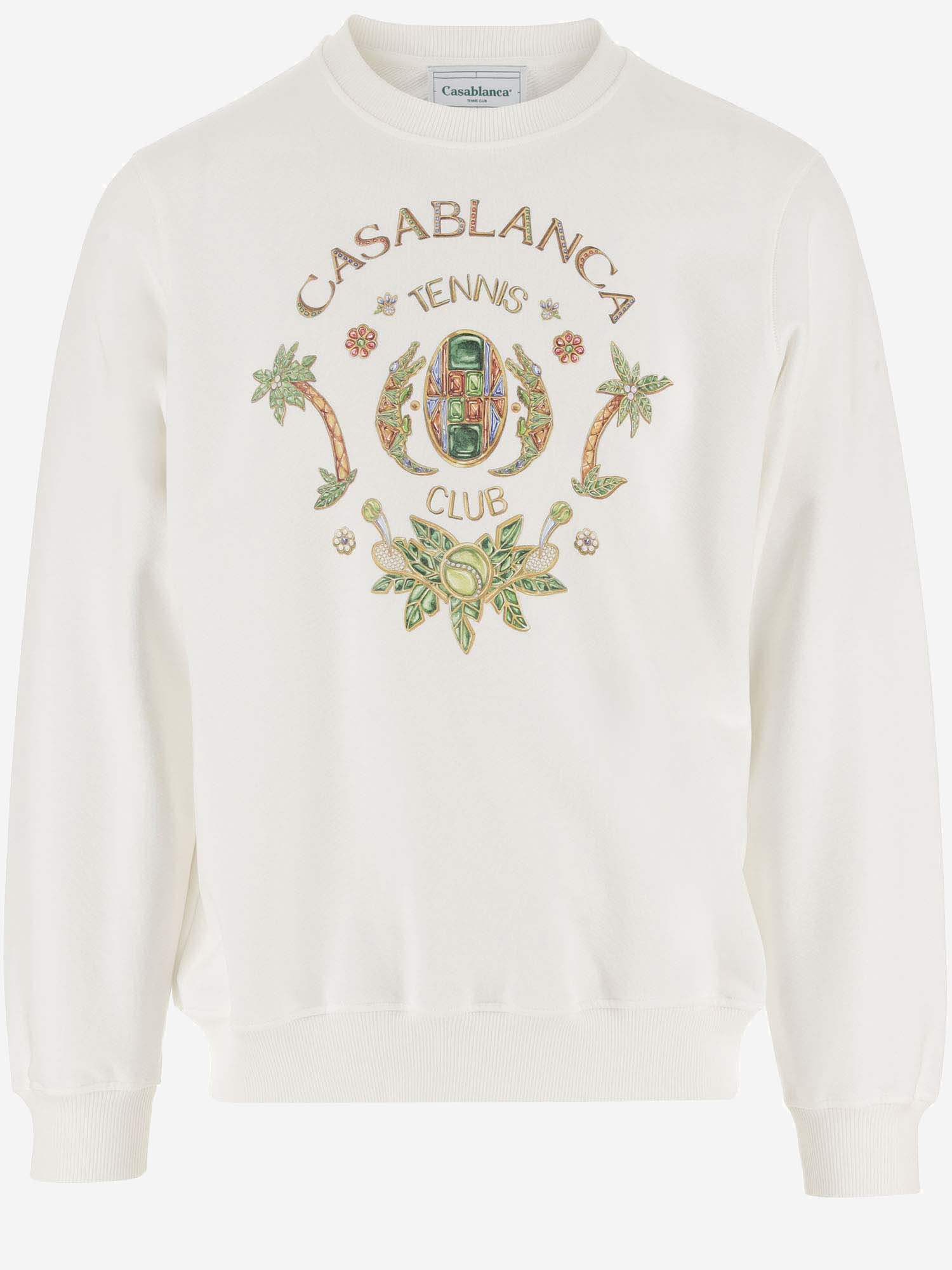 Casablanca Tennis Club Sweatshirt In Off-white