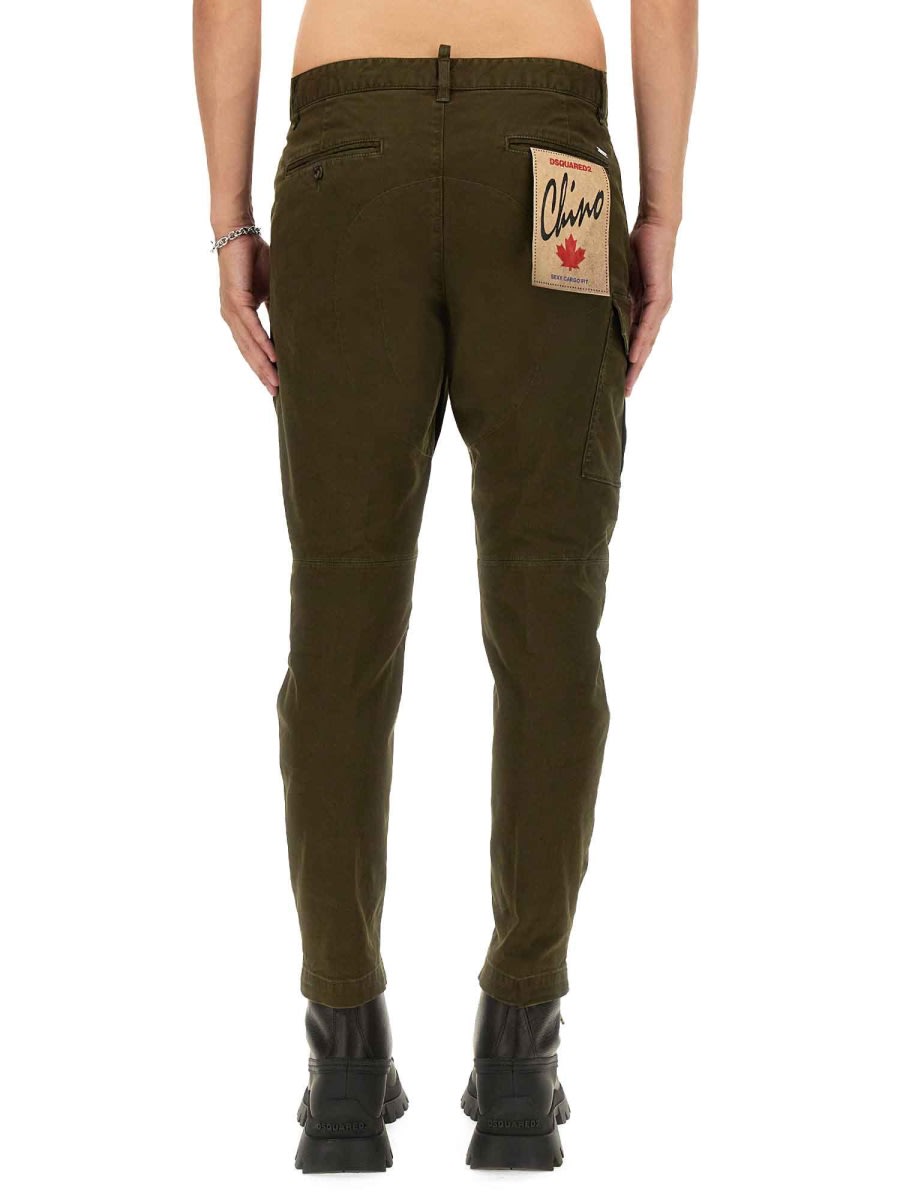 Shop Dsquared2 Cotton Pants In Green