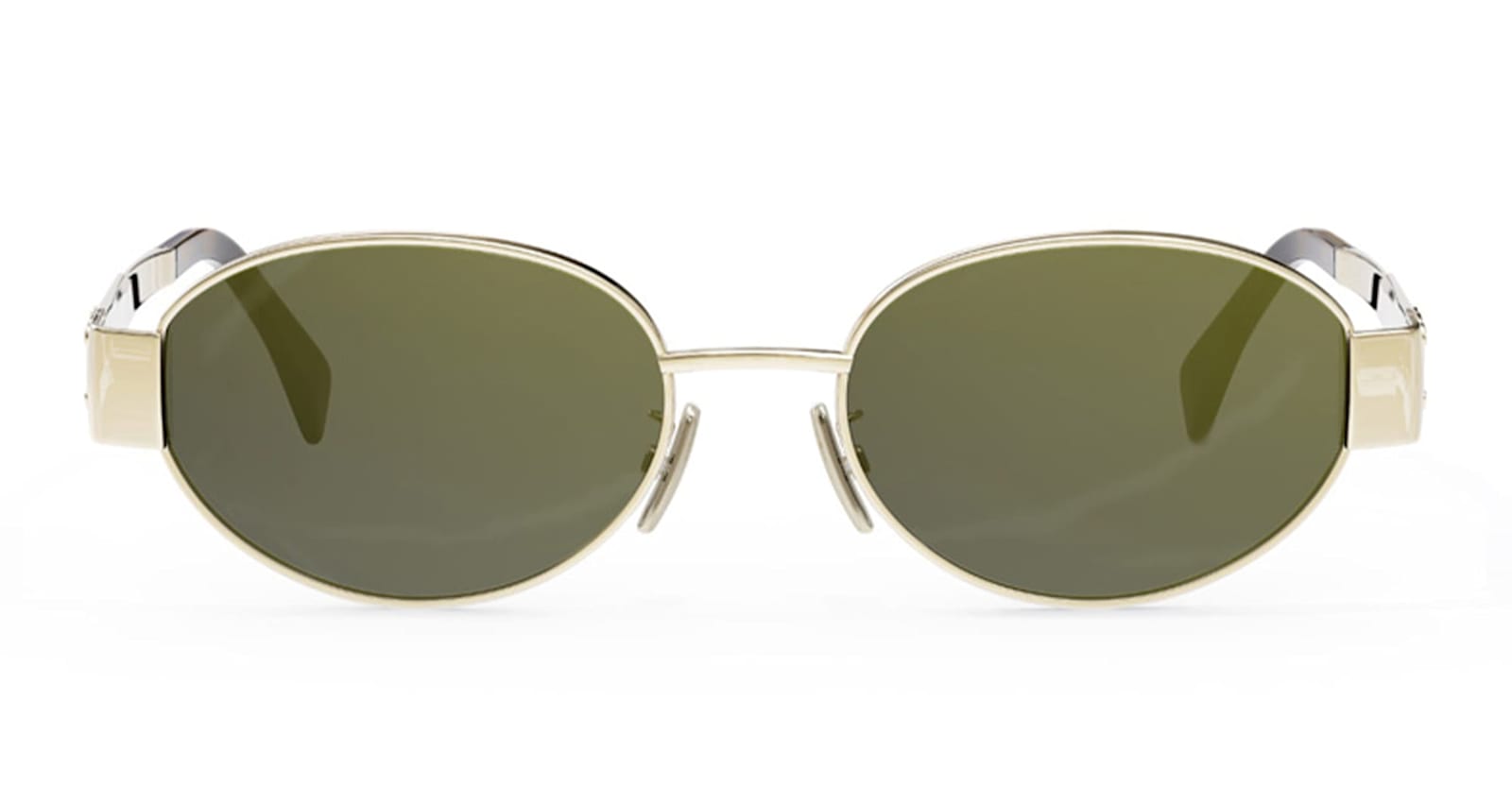 Celine Cl40235u Metal Triomphe 30n Gold Sunglasses In Gold