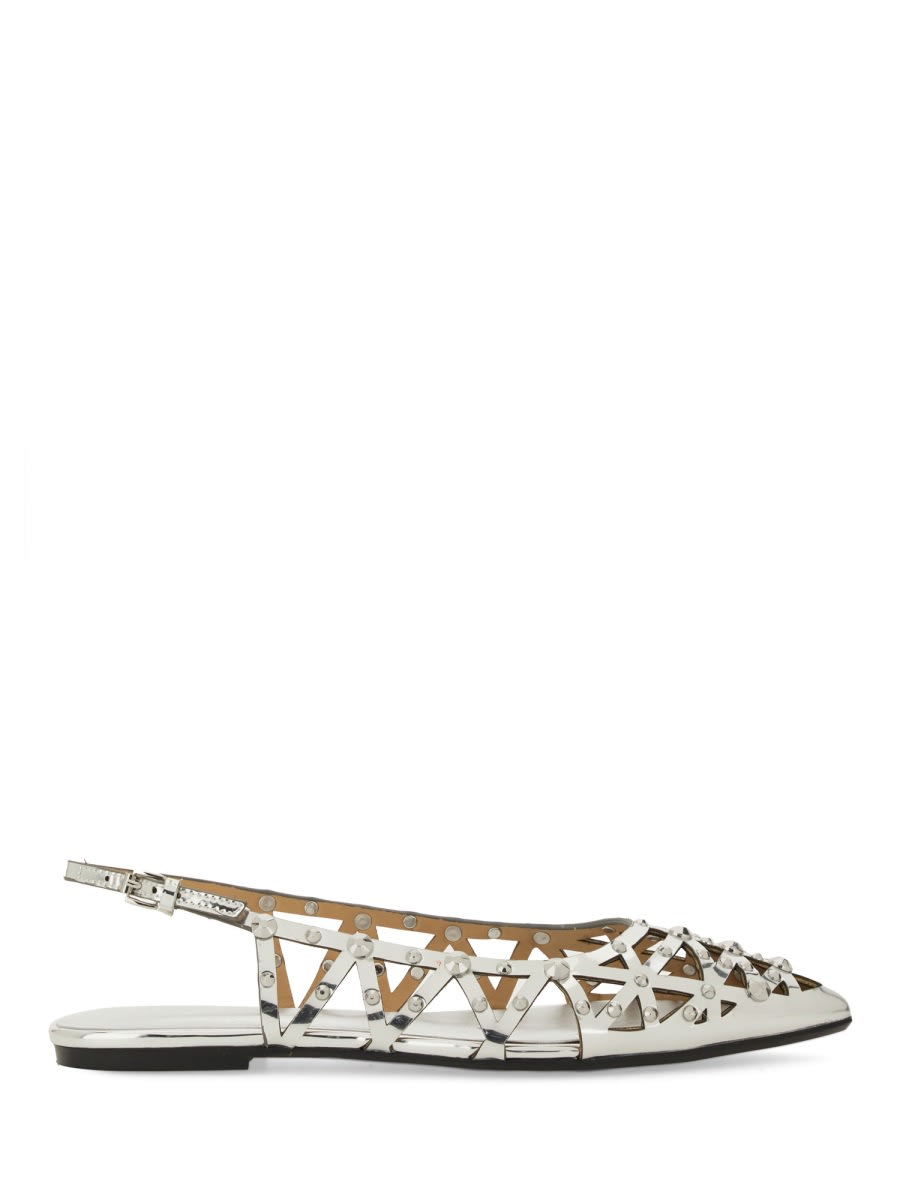 Ash Bazaar Slingback Stud Embellished Sandals