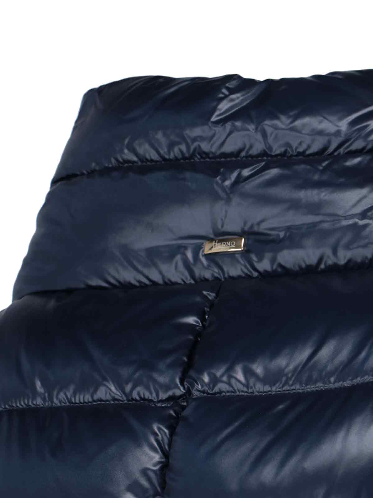 Herno Zip Down Jacket In Blue