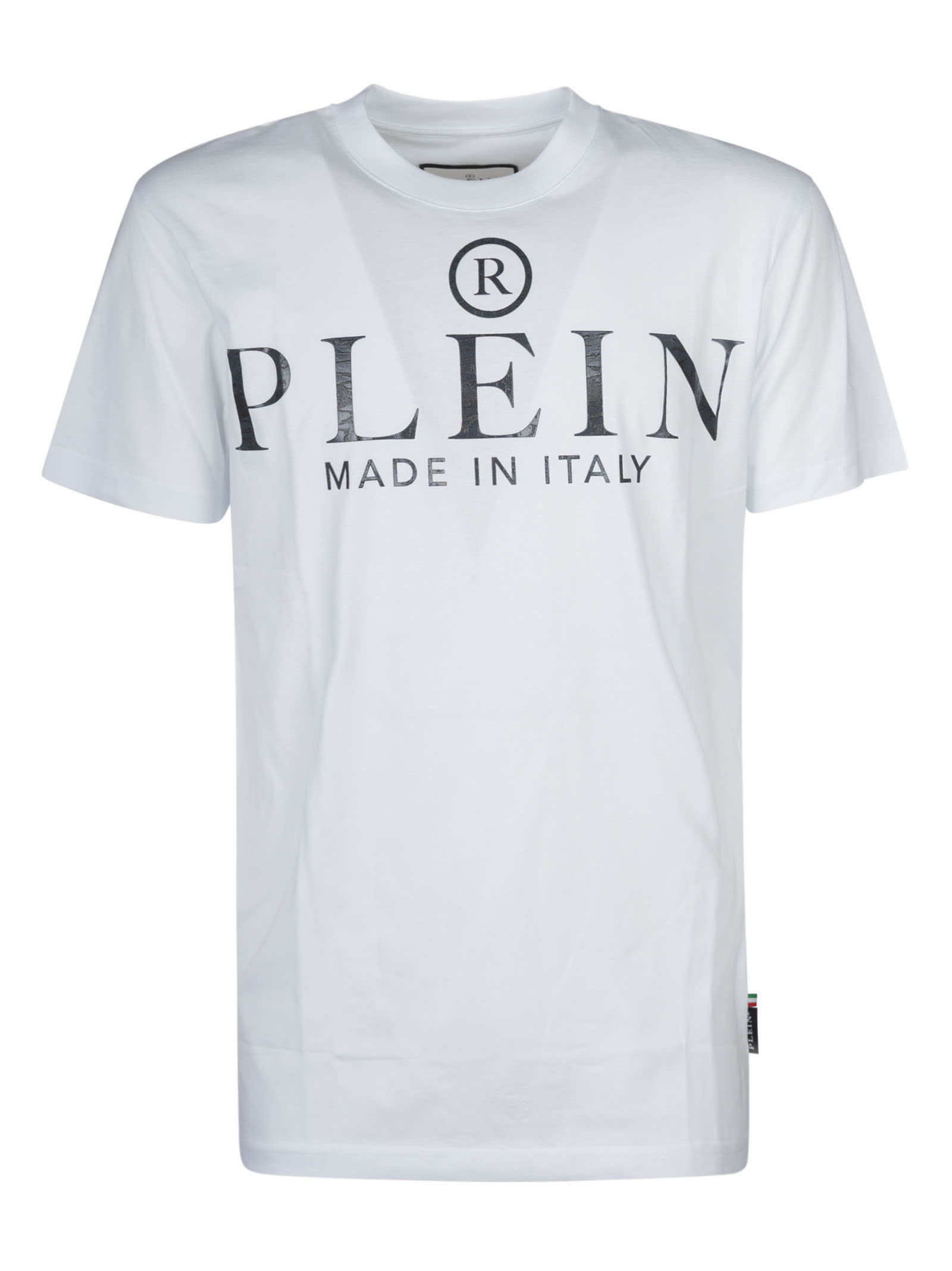 Philipp Plein Iconic Plein Round Neck T-shirt In White