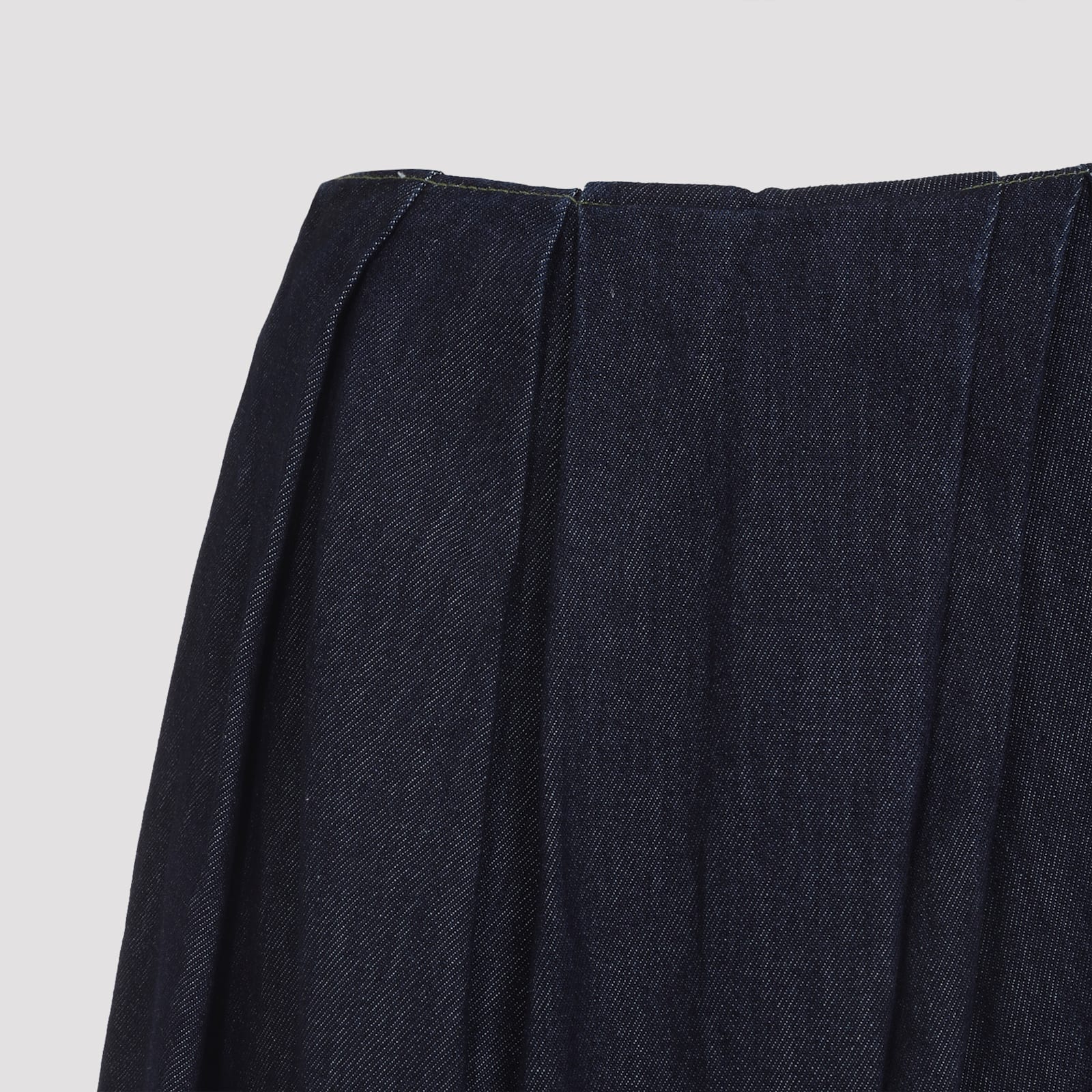 Dries Van Noten Pleated Style Skirt For Modern Wardrobe In Blue