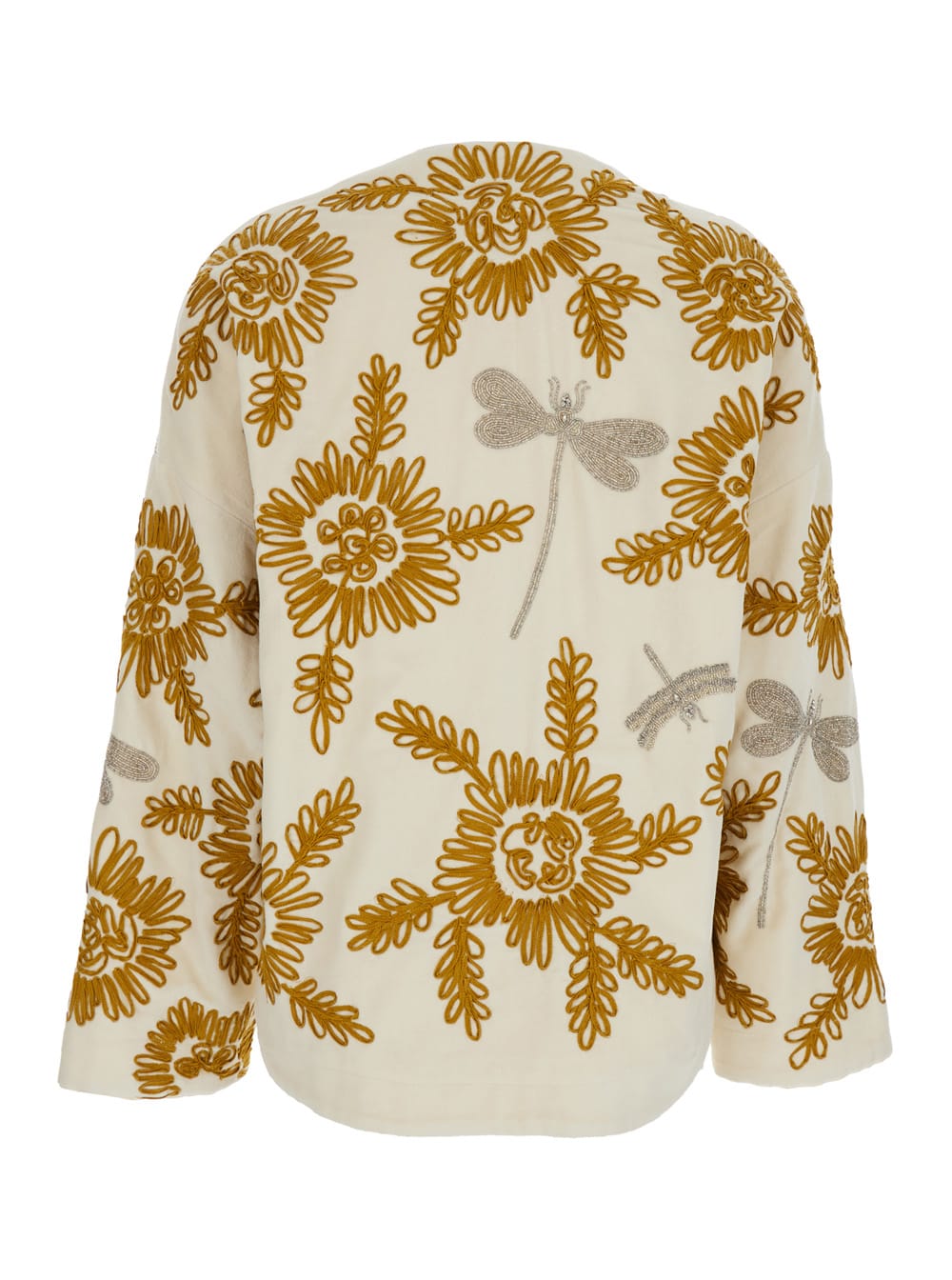 Forte Forte Floral Dragonflies Embroidered Jacket In Multi