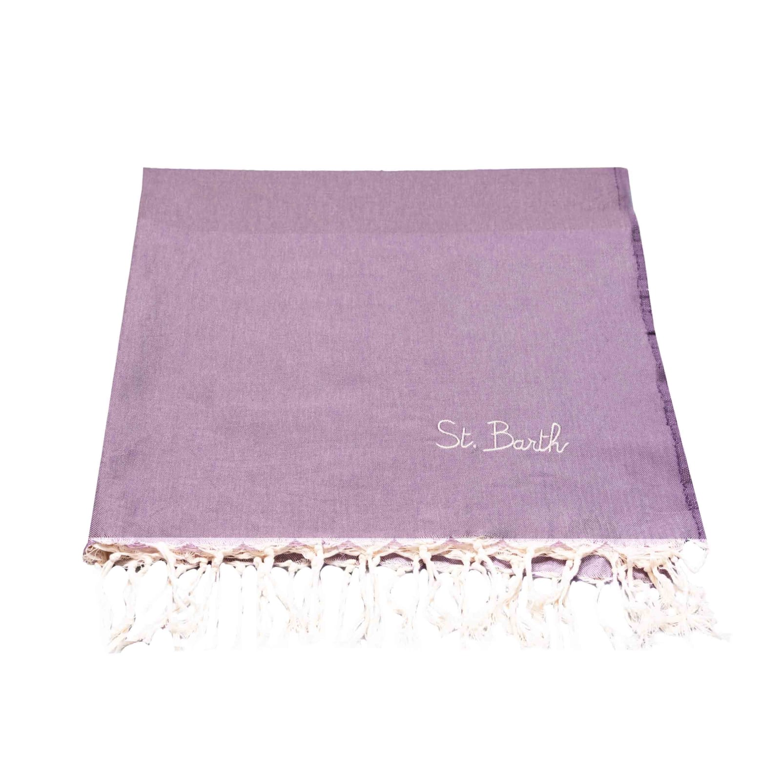 Shop Mc2 Saint Barth Tie Dye Cotton Towel In Purple