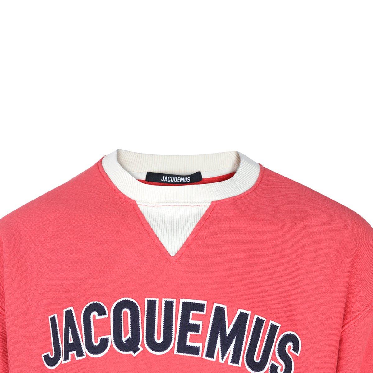 Jacquemus Baseball Sweatshirt In Multi-red