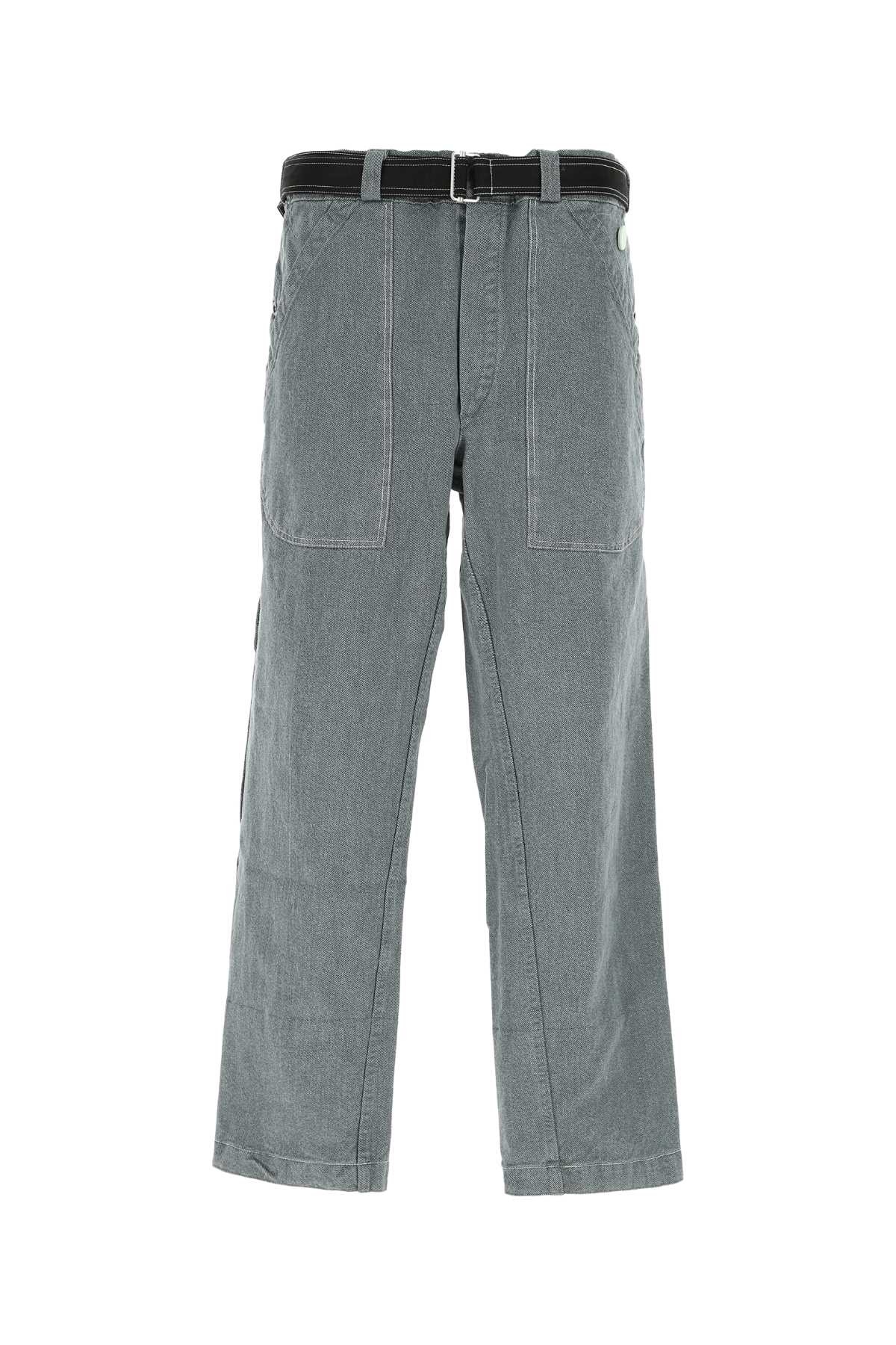 Shop Oamc Denim Wide-leg Jeans In 314