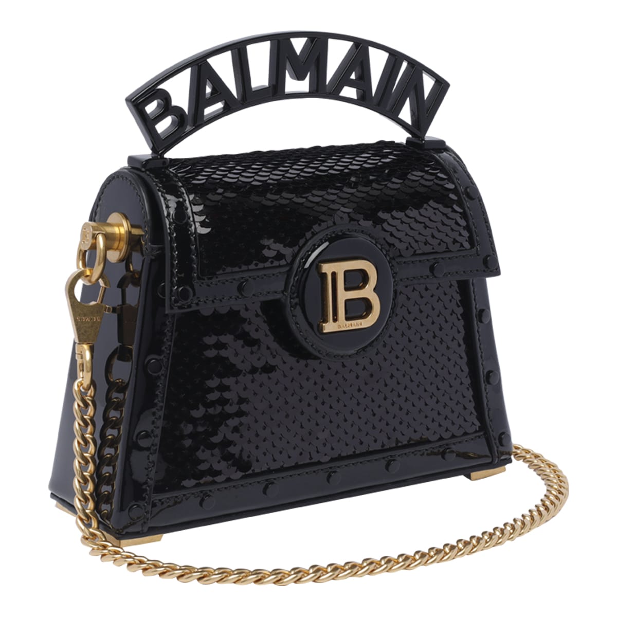 Shop Balmain B-buzz Dynasty Handbag In Black