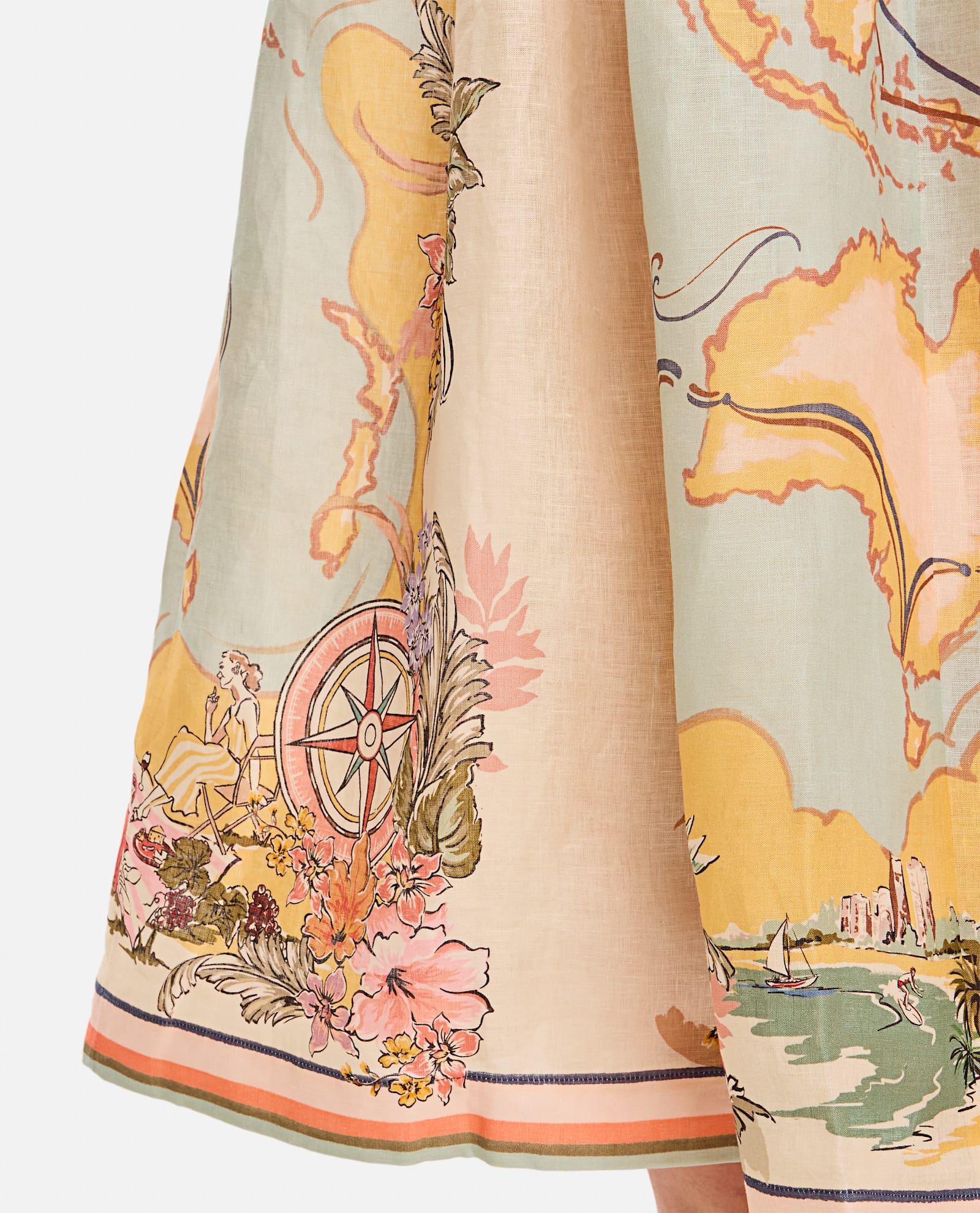 ZIMMERMANN TALLOW MIDI SKIRT