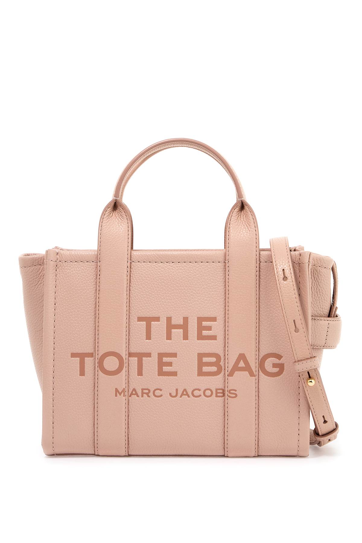 Shop Marc Jacobs The Leather Small Tote Bag In Rose (pink)