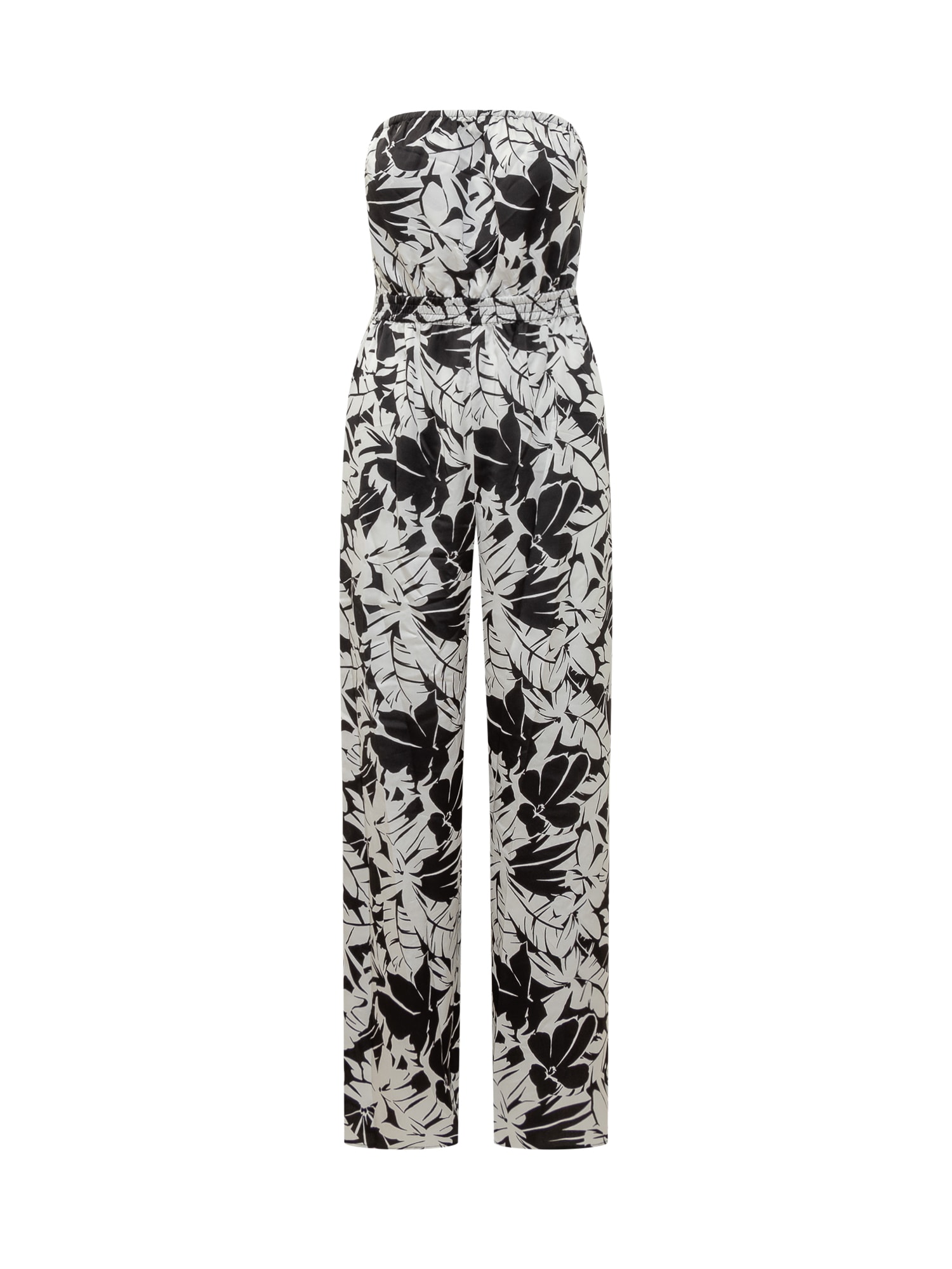 Shop Michael Michael Kors Palm Tie Jumpsuit In Black/white