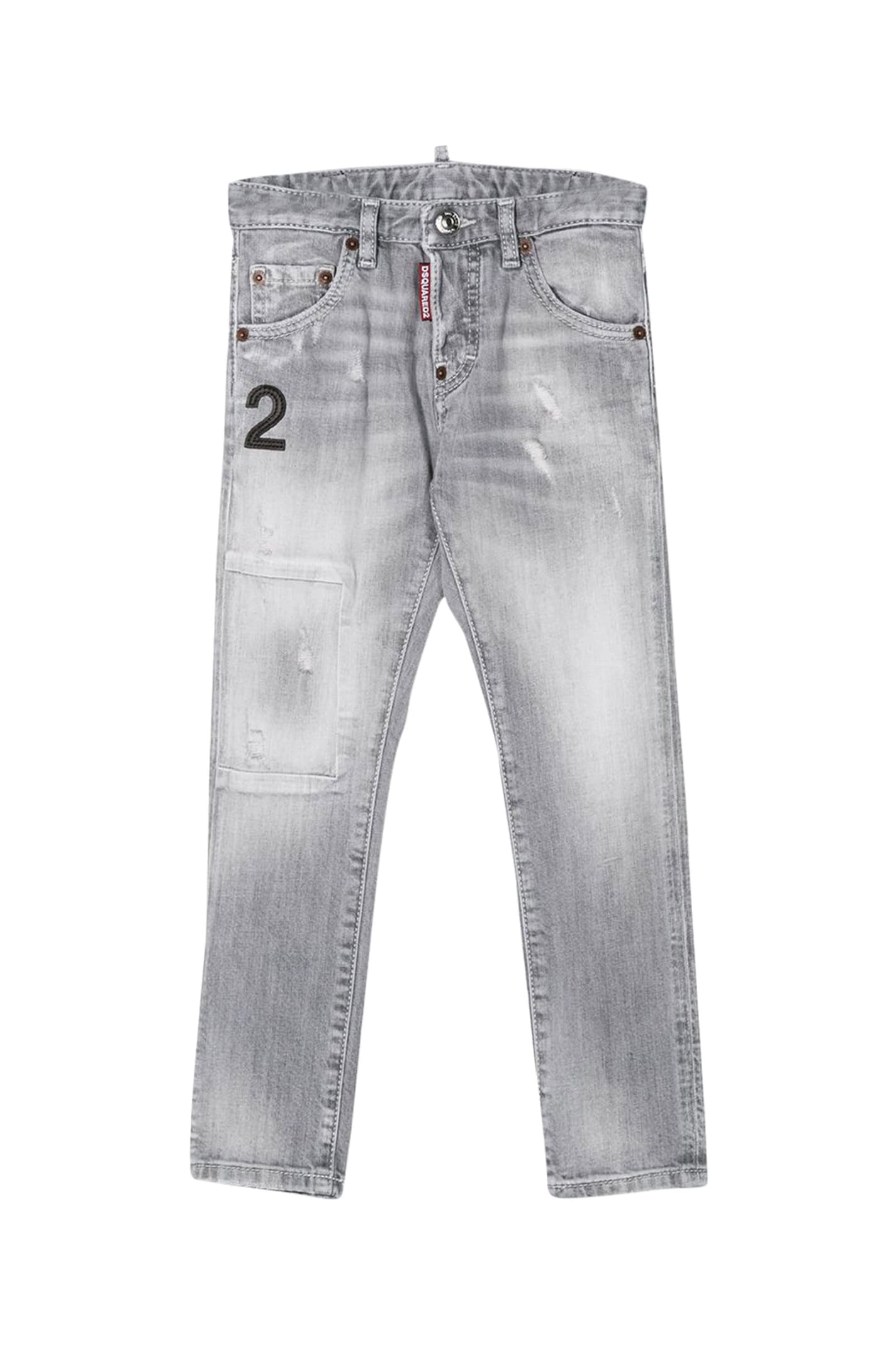 DSQUARED2 KIDS JEANS WITH APPLICATION,11206088