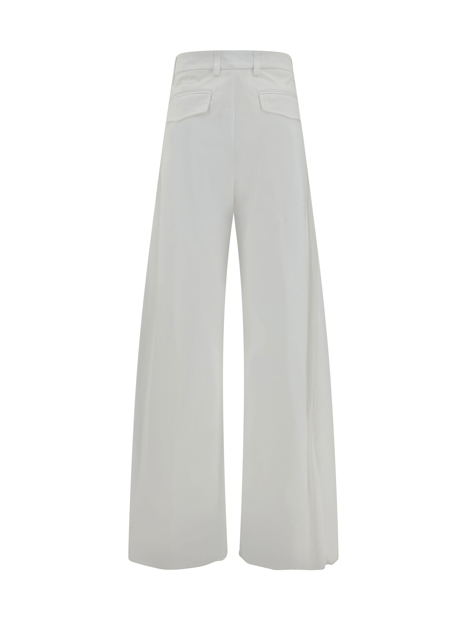 The Latest Cotton Wide Leg Pants In White