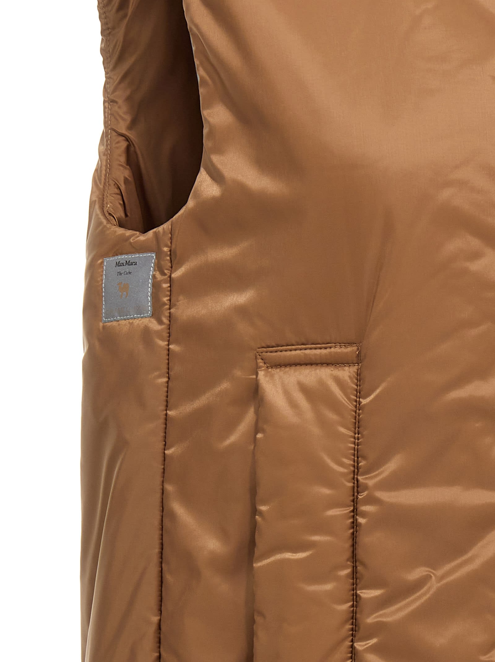 Max Mara The Cube Greengo Vest In Brown