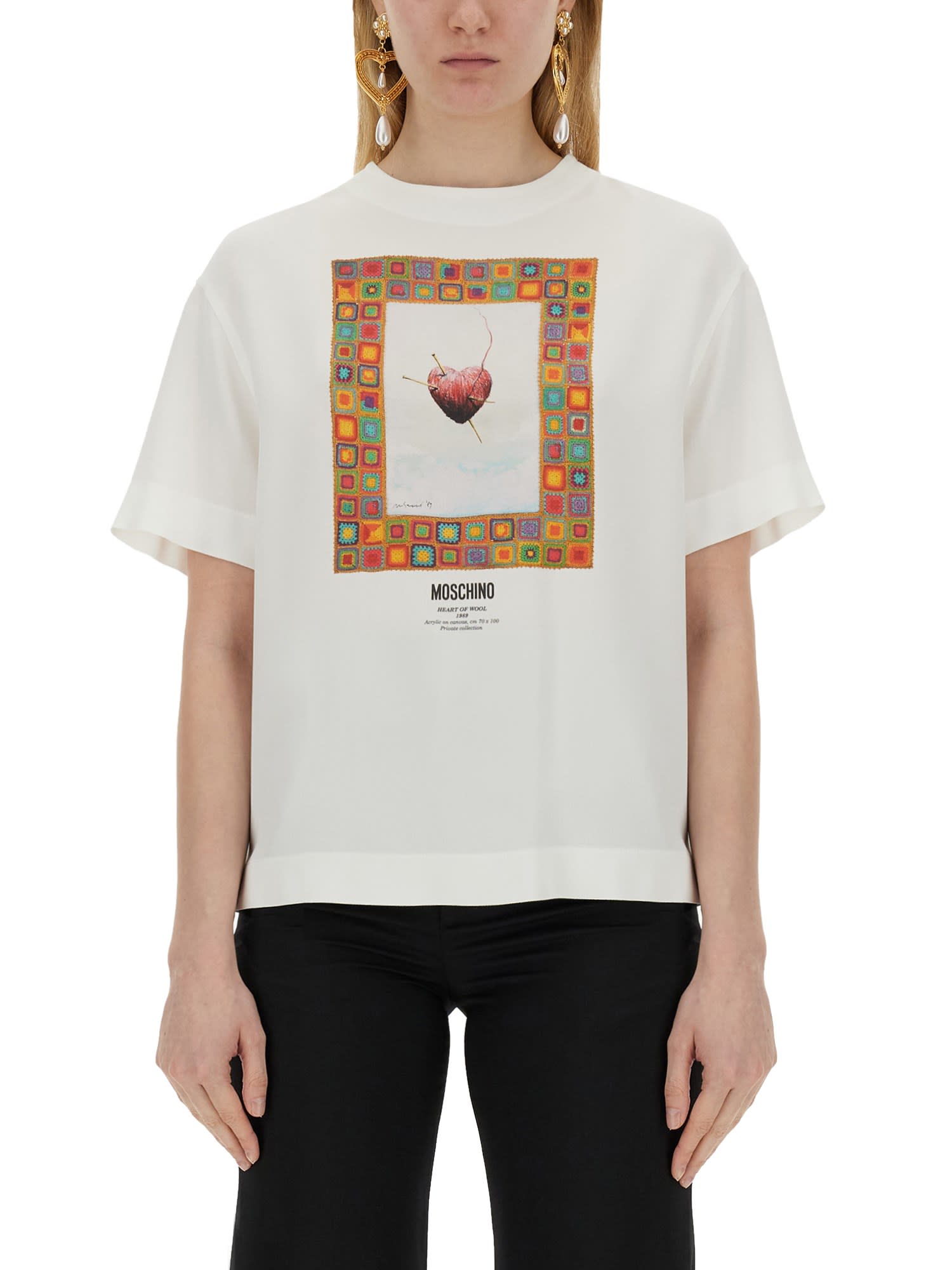 Shop Moschino T-shirt Heart