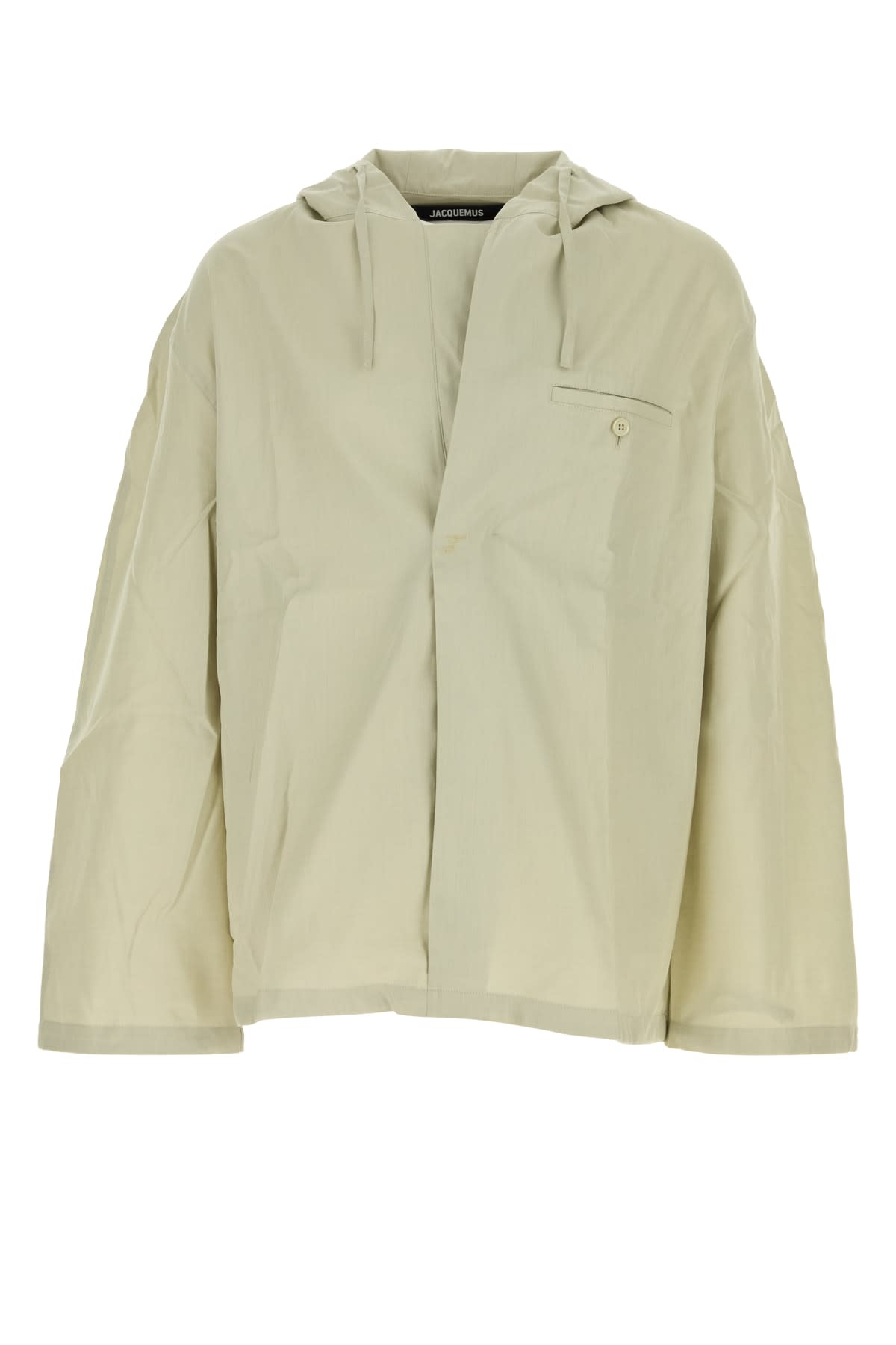 Jacquemus Nautical Style Buttoned Jacket Hood In Gray