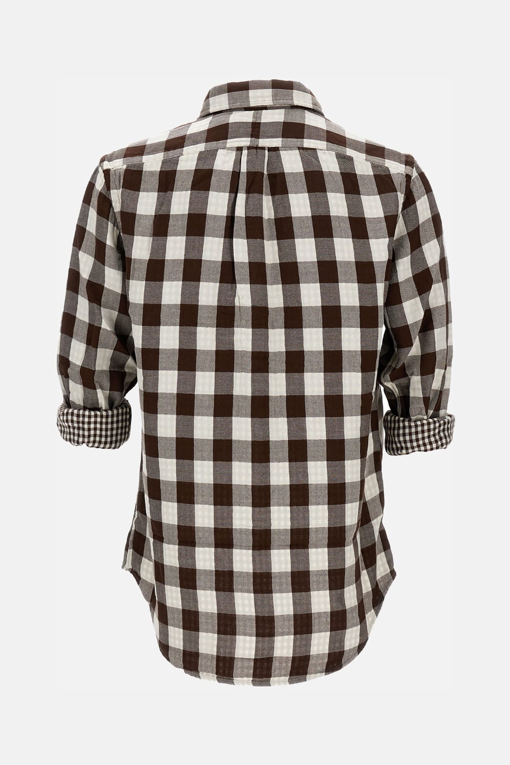 Polo Ralph Lauren Button-down Collar Logo-embroidered Checked Cotton Shirt In White