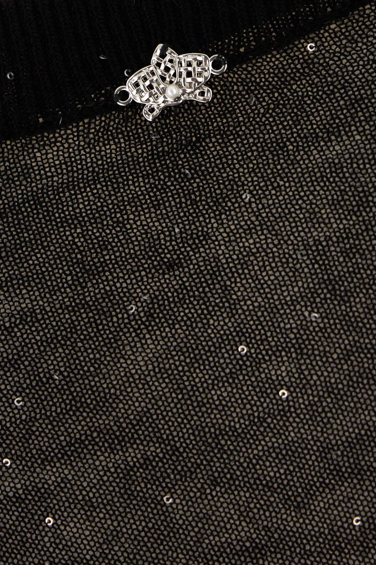 Genny Black Wool Blend Sweater In Black