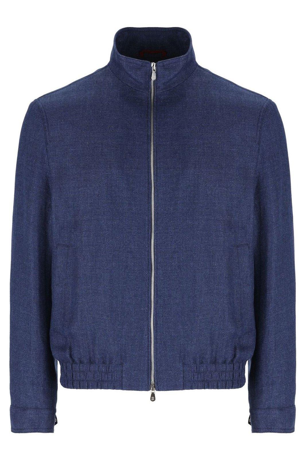Brunello Cucinelli Virgin Wool Bomber Jacket