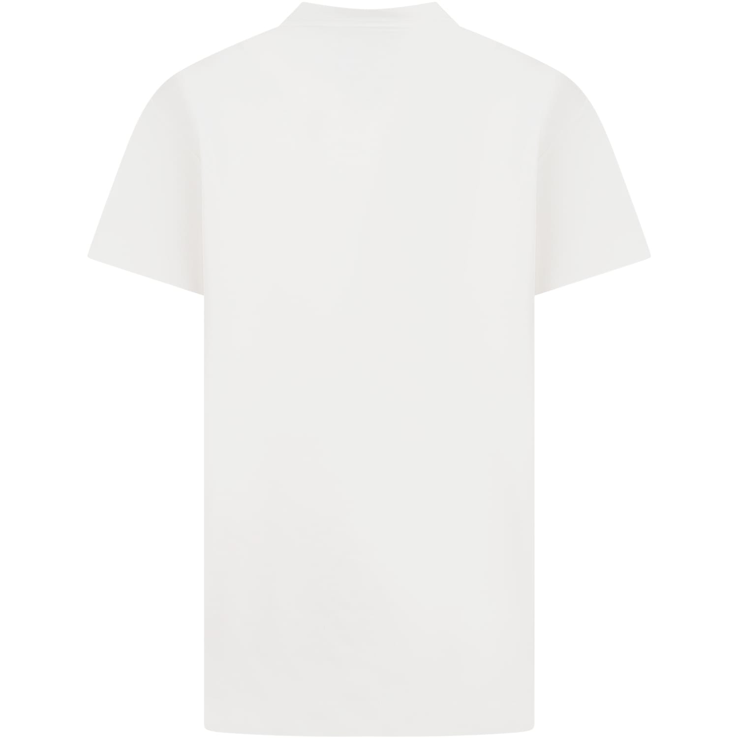 Shop Fendi White T-shirt For Kids With Double F