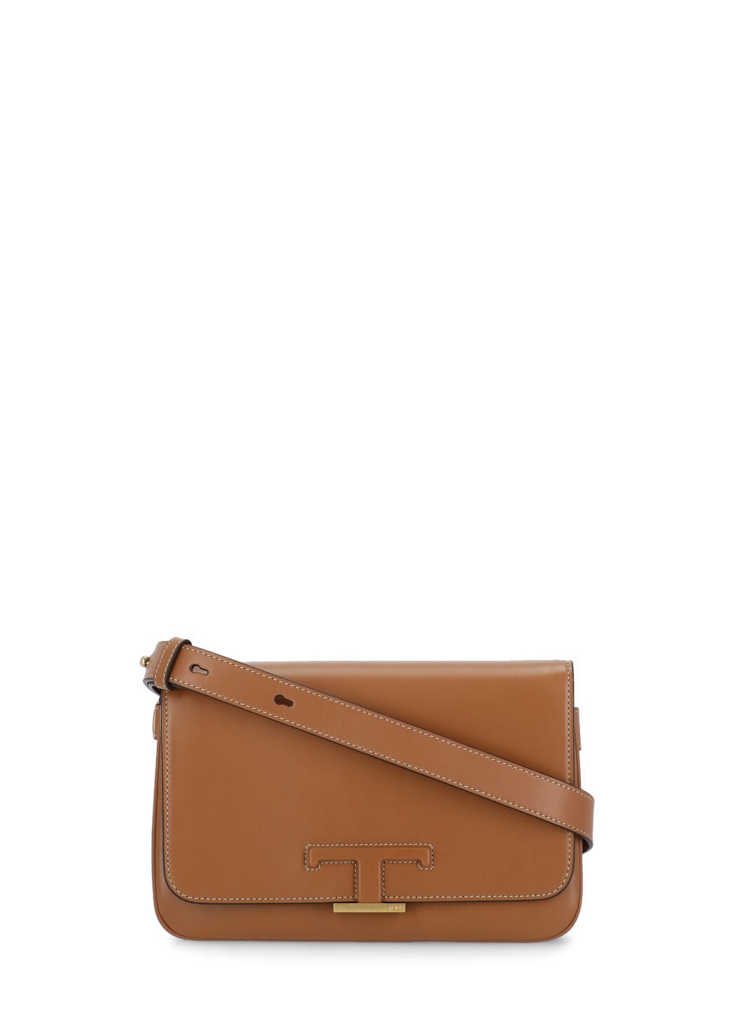 Shop Tod's Mini Pouch With Logo In Brown