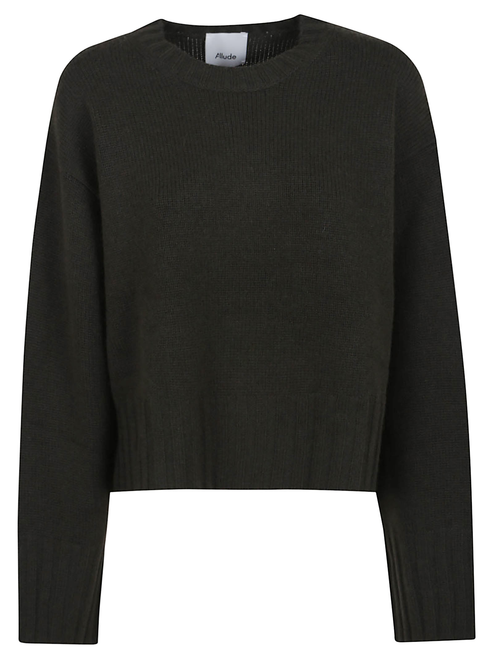 Allude Crew-neck Sweater In Green
