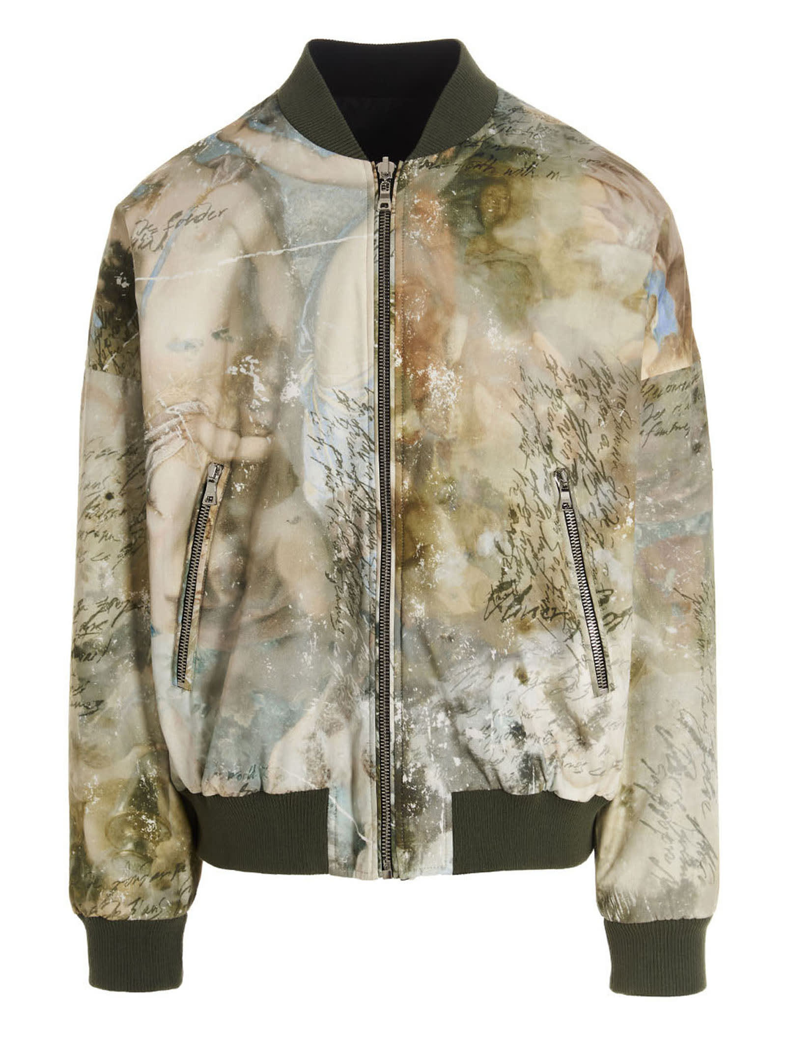 Multicolor Cotton Bomber Jacket