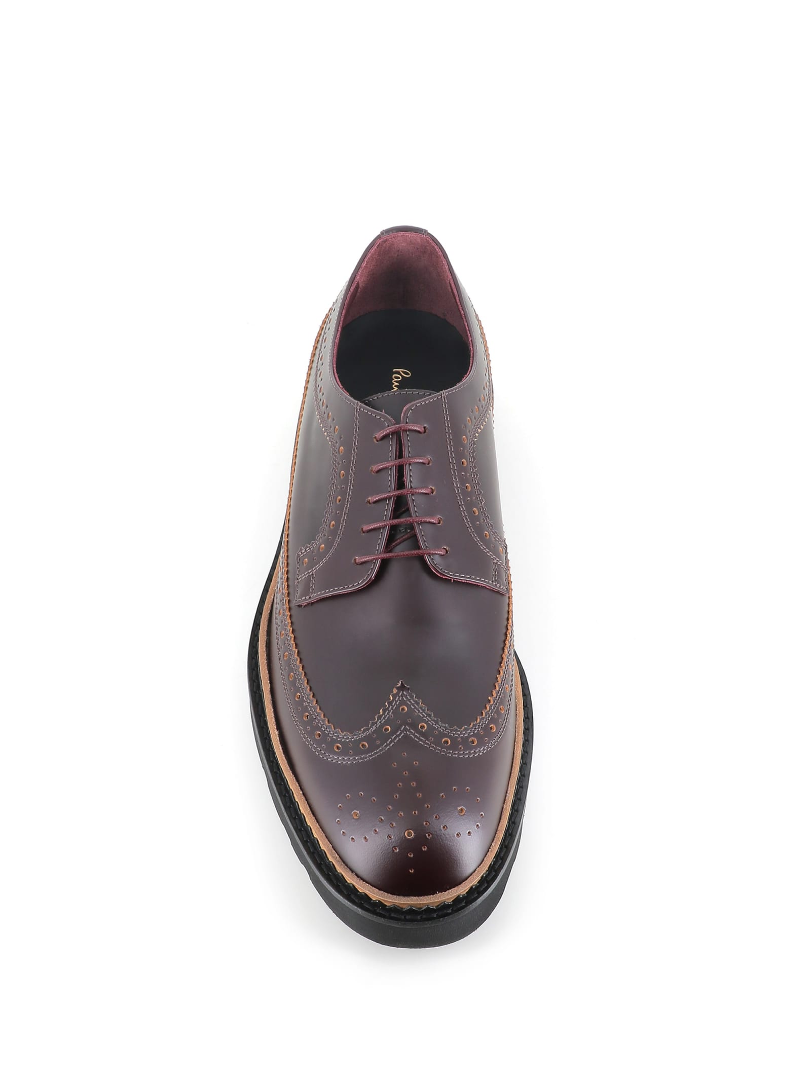 Shop Paul Smith Brogue Count In Bordeux