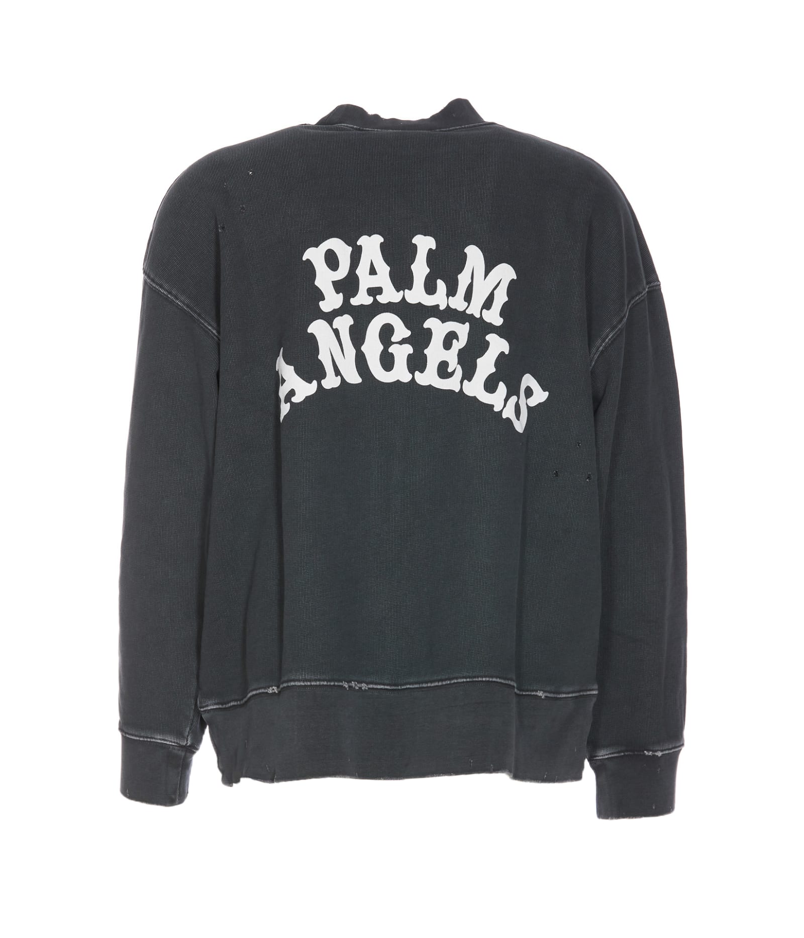 Shop Palm Angels Dice Game Back Logo Sweatshirt In Black