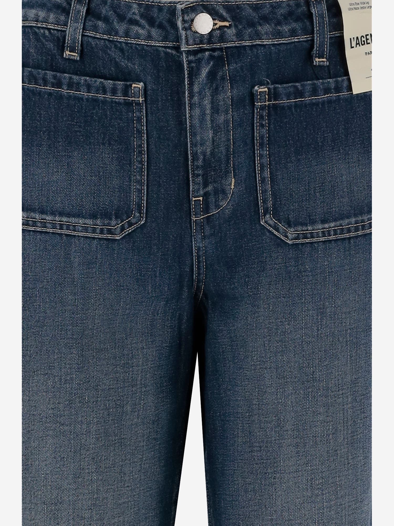 L Agence Dark Grey Washed Jeans