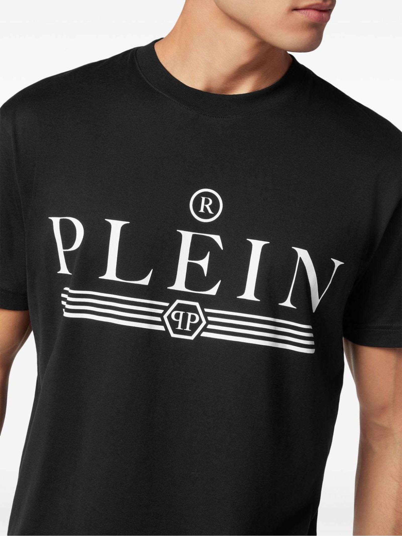 Shop Philipp Plein T-shirts And Polos Black