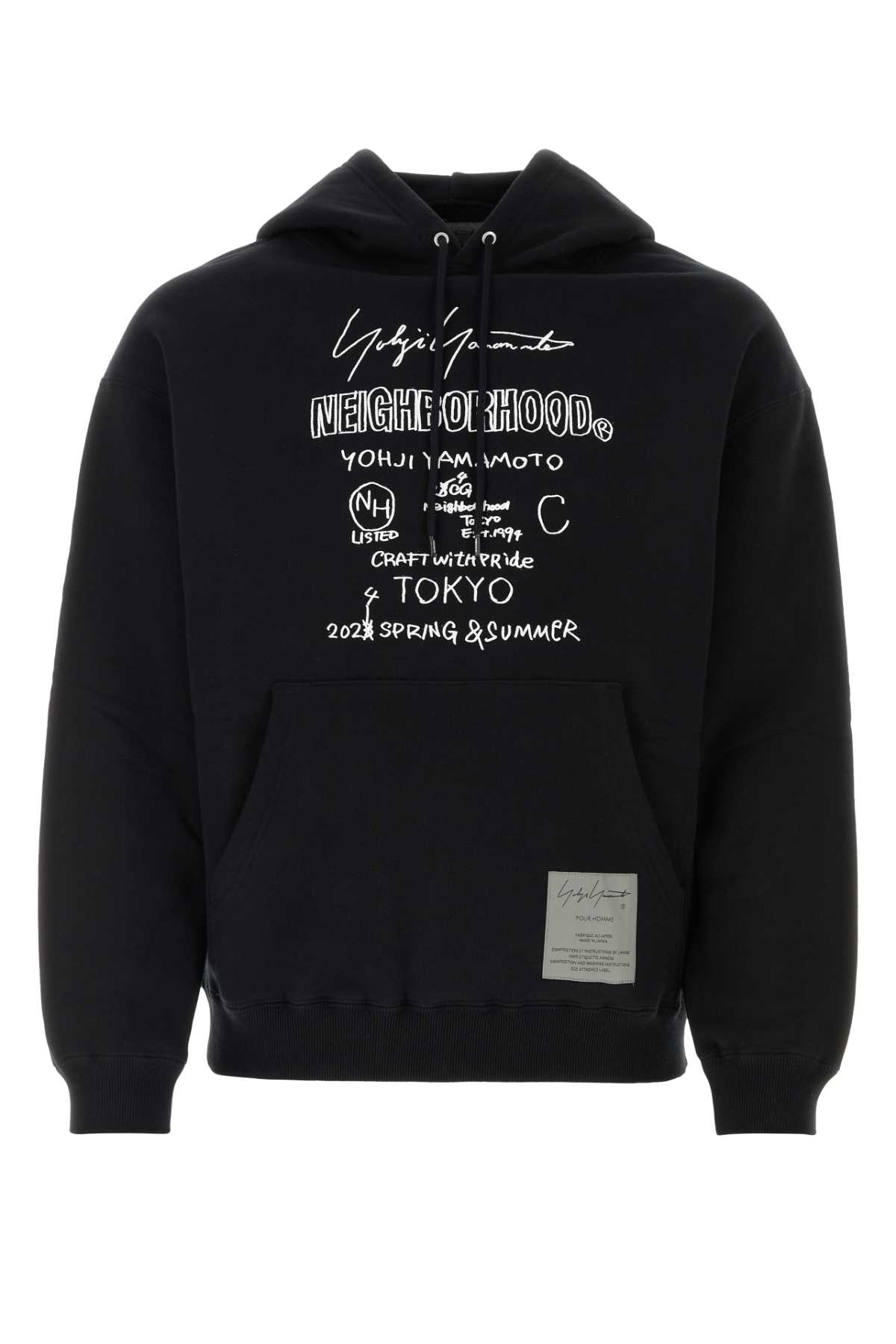 Black Cotton Yohji Yamamoto X Neighborhood Sweatshirt