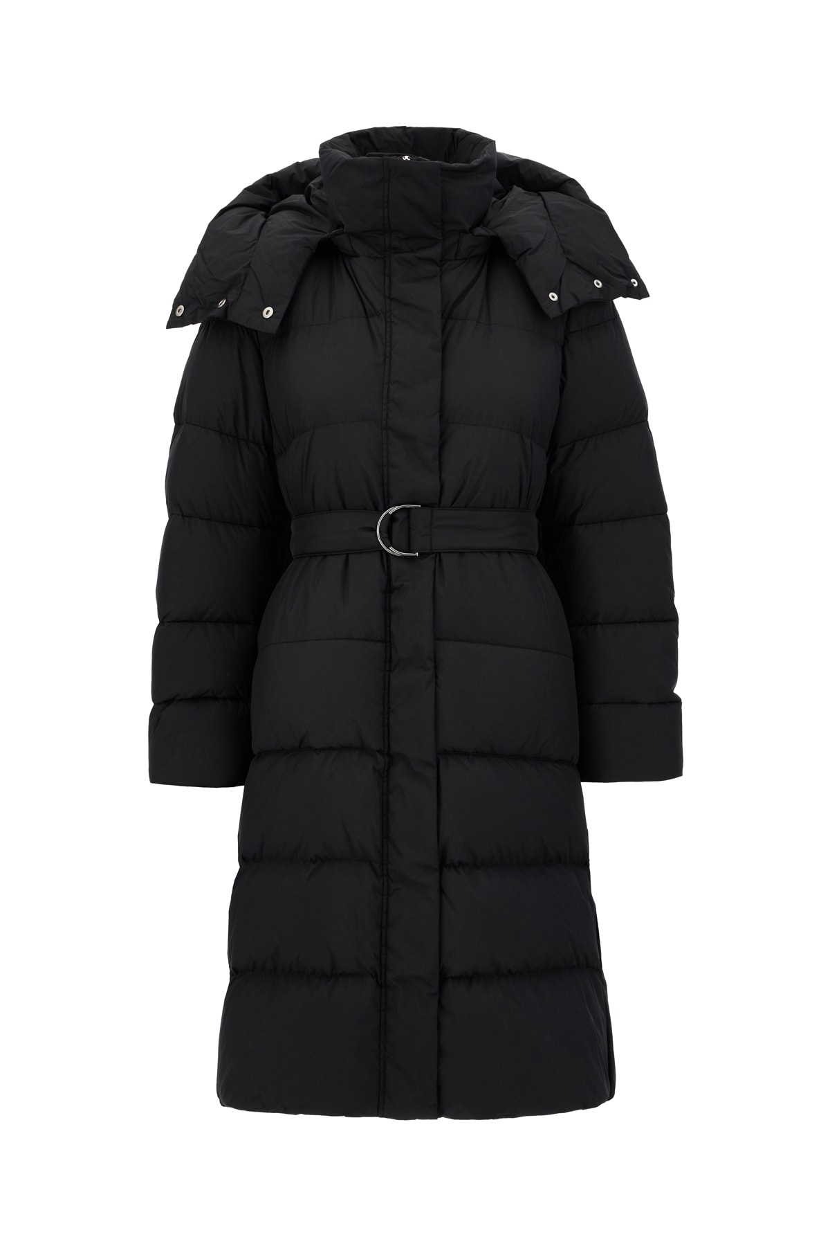 Shop Sportmax Black Polyester Down Jacket In Nero