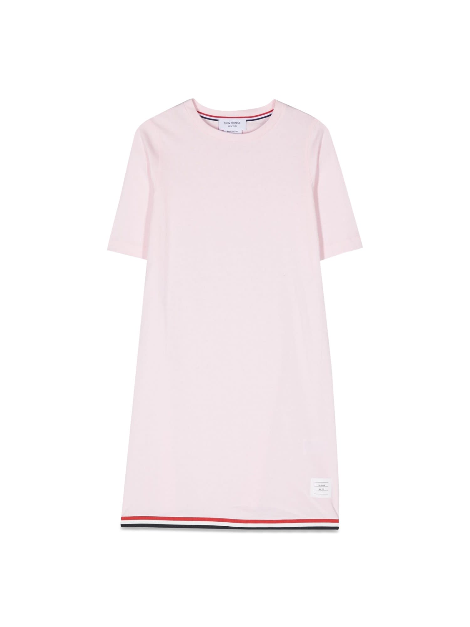 Thom Browne Kids' A Line T-shirtdress In Rosa