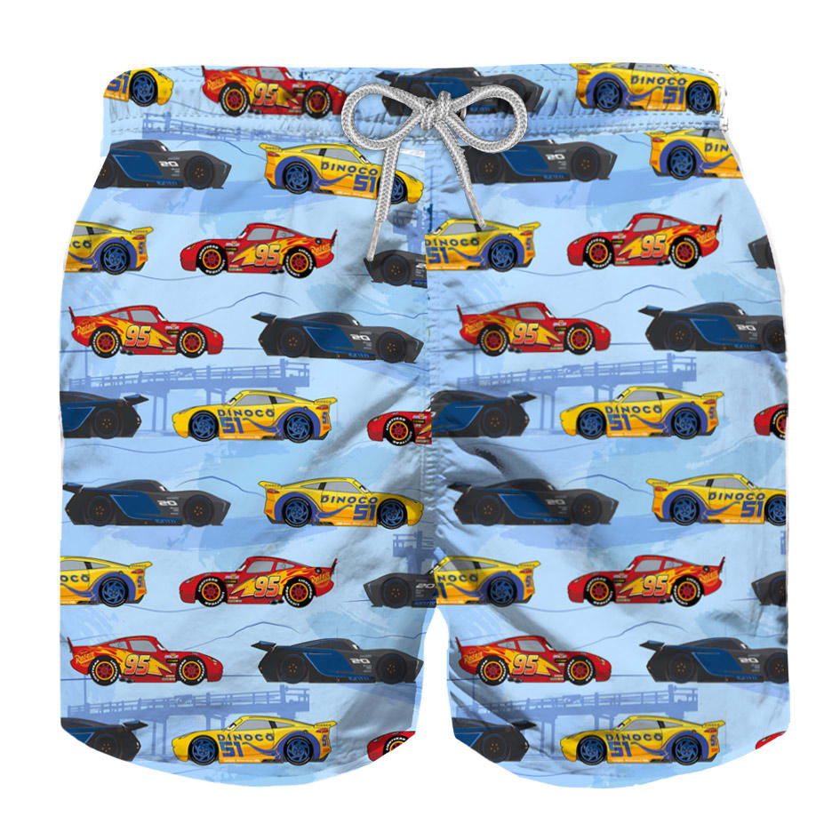 MC2 Saint Barth Cars All Over Print Boy Swim Trunks - Disney© Special Edition