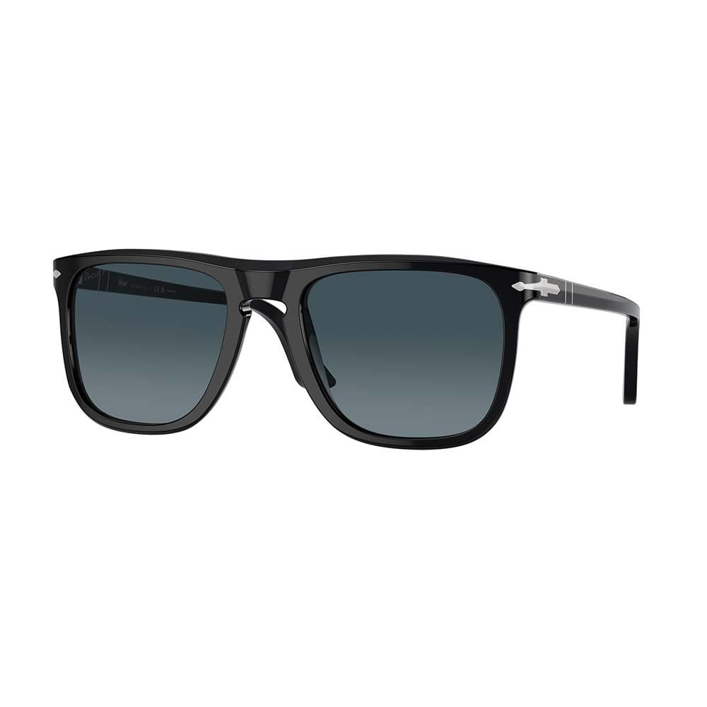 Shop Persol Sunglasses In Nero/celeste Sfumato