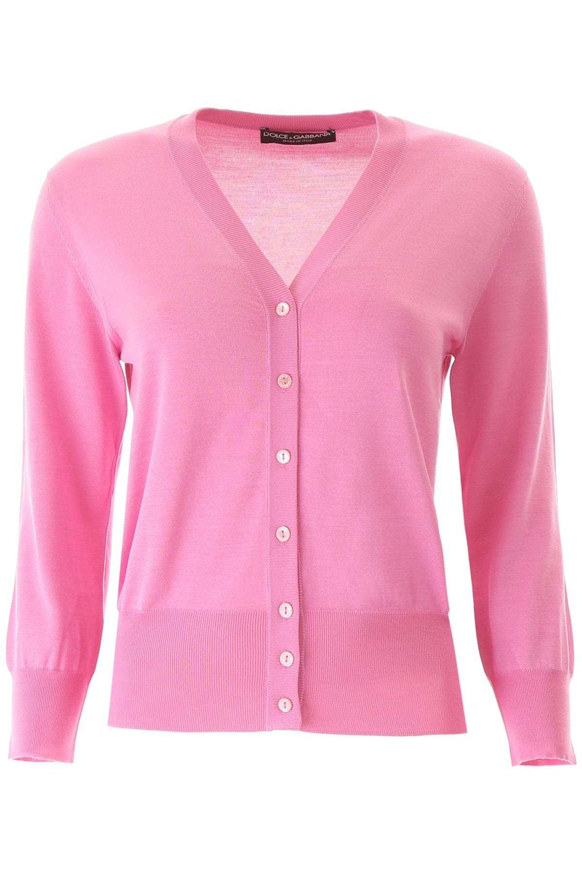 DOLCE & GABBANA SILK BUTTONED CARDIGAN,11315013