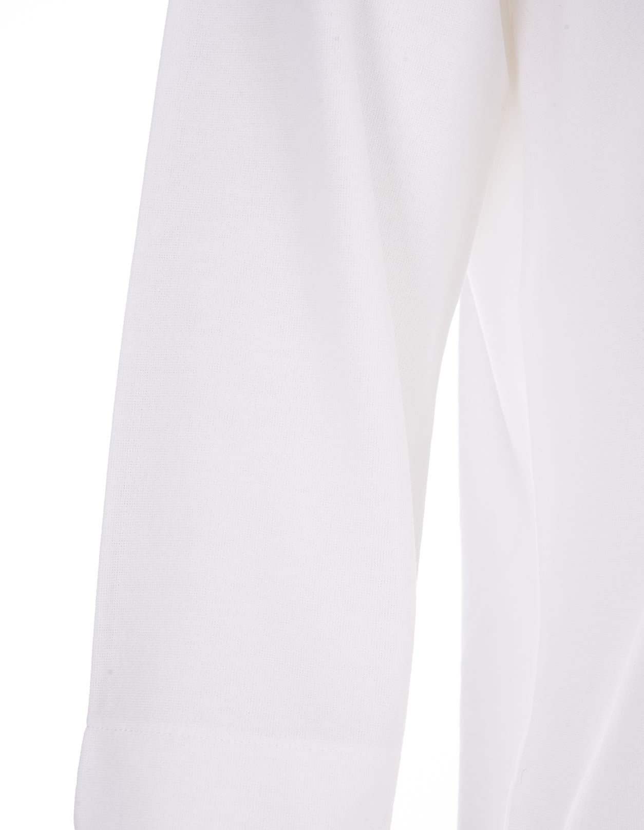 Shop Zanone White Sweater With 3/4 Sleeve In Bianco