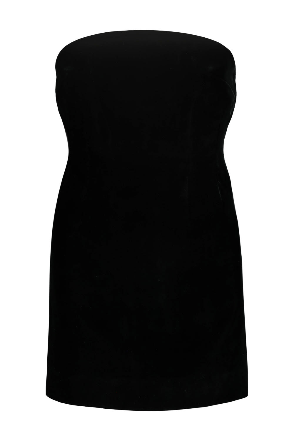 Shop Wardrobe.nyc Velvet Mini Dress In Blk Black