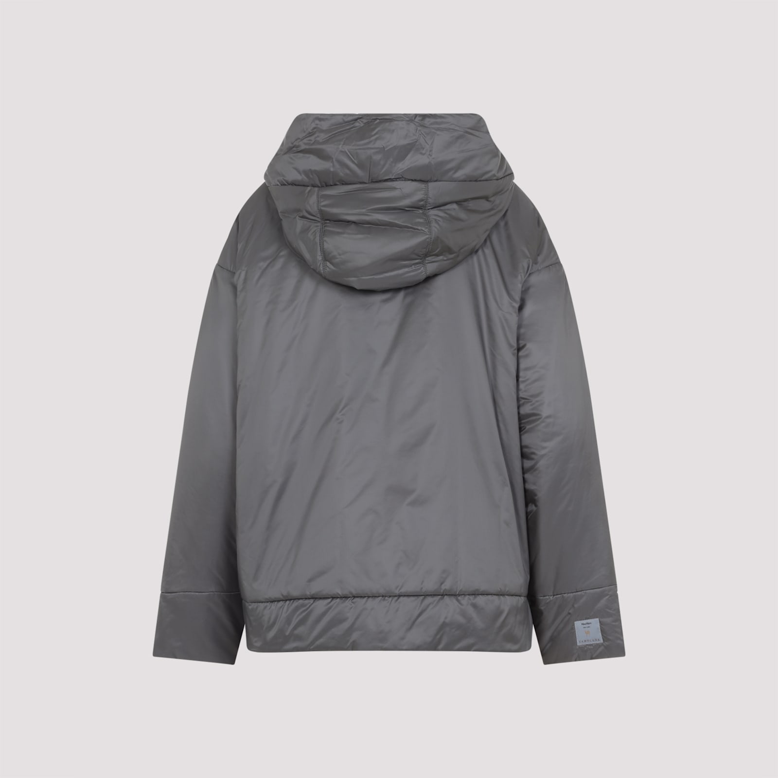 Max Mara The Cube Dark Grey Polyester Daria Padded Jacket In Gray